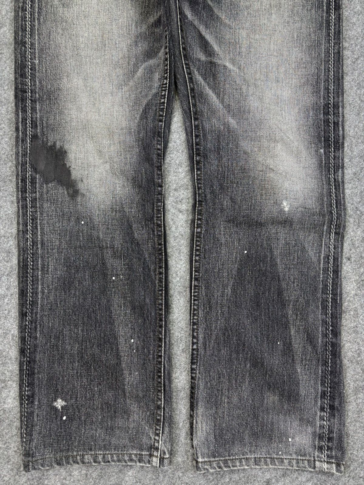 Japanese Brand Vintage Johnbull Paint Selvedge Denim F742 Size US 33 - 4 Thumbnail