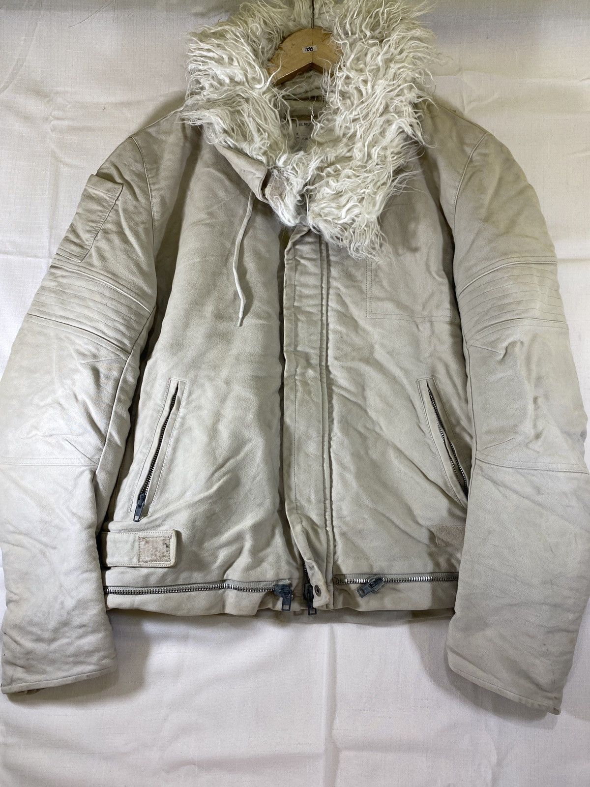Helmut Lang MOLESKIN ASTRO BIKER JACKET SIZE 48 | Grailed