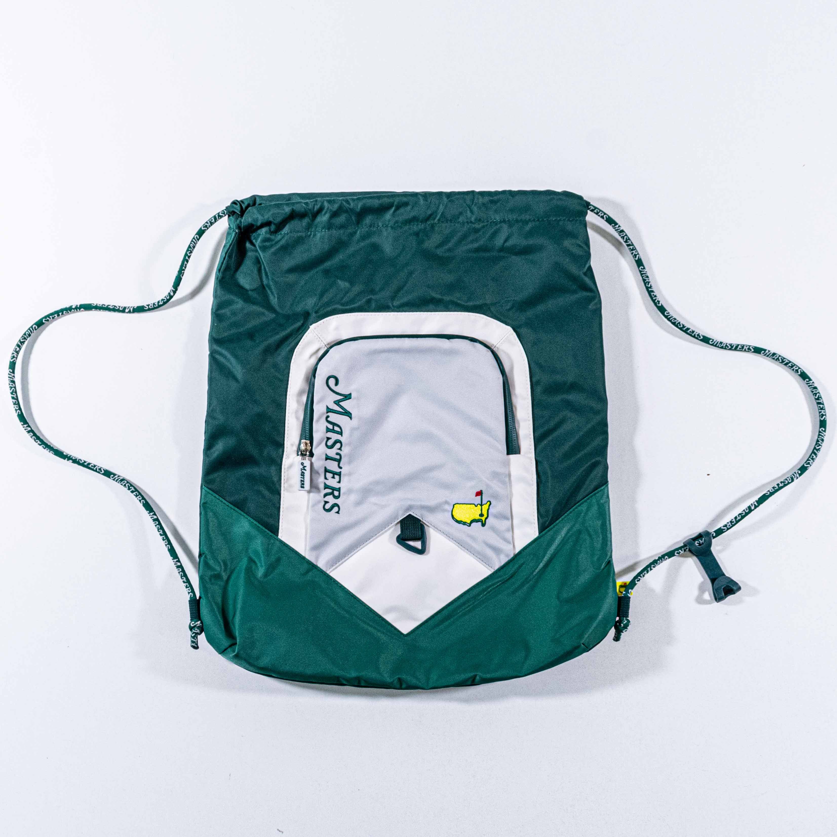 The Masters Masters Tournament Drawstring Bag Golf Backpack Logo Cinch ...