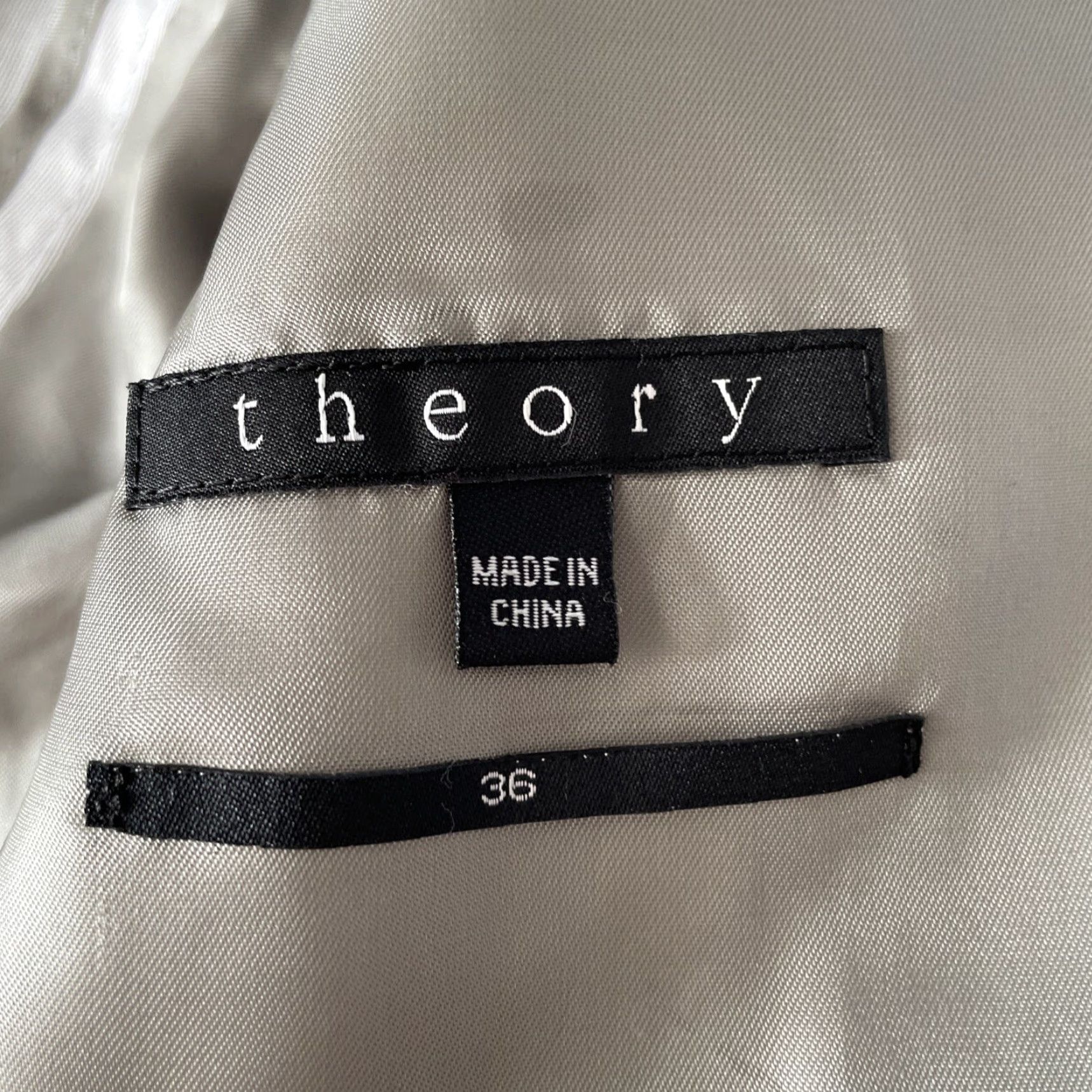 Theory Theory Sport Coat Blazer Men 36R Slim Fit Wool Twill Notch Lapel Light Gray Striped Business Casual Formal 36 Regular Jacket Coat Size 36R - 4 Thumbnail