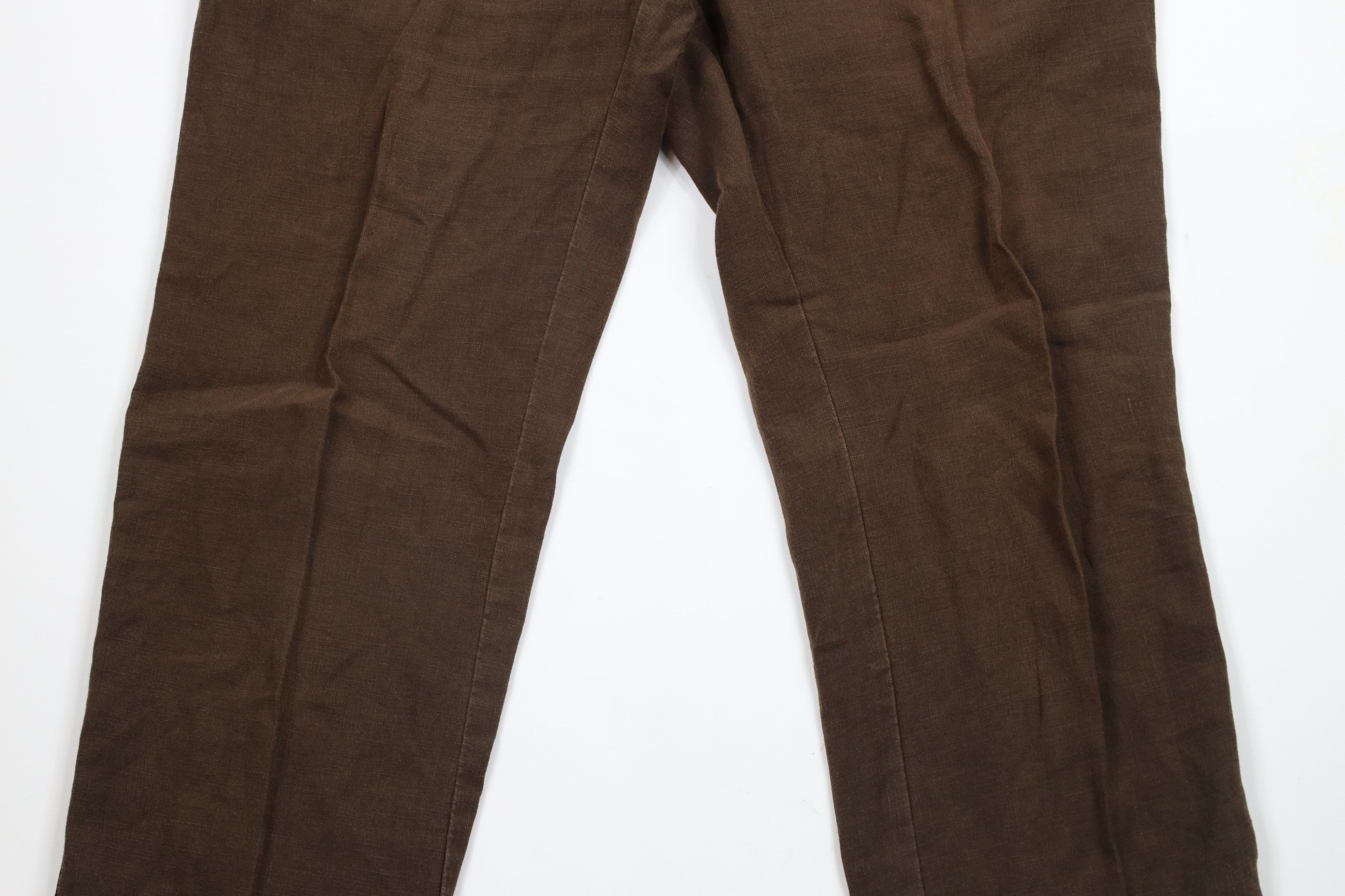 Vintage Vintage 90s Streetwear Linen Harem Beach Pants Brown Size US 34 / EU 50 - 3 Thumbnail