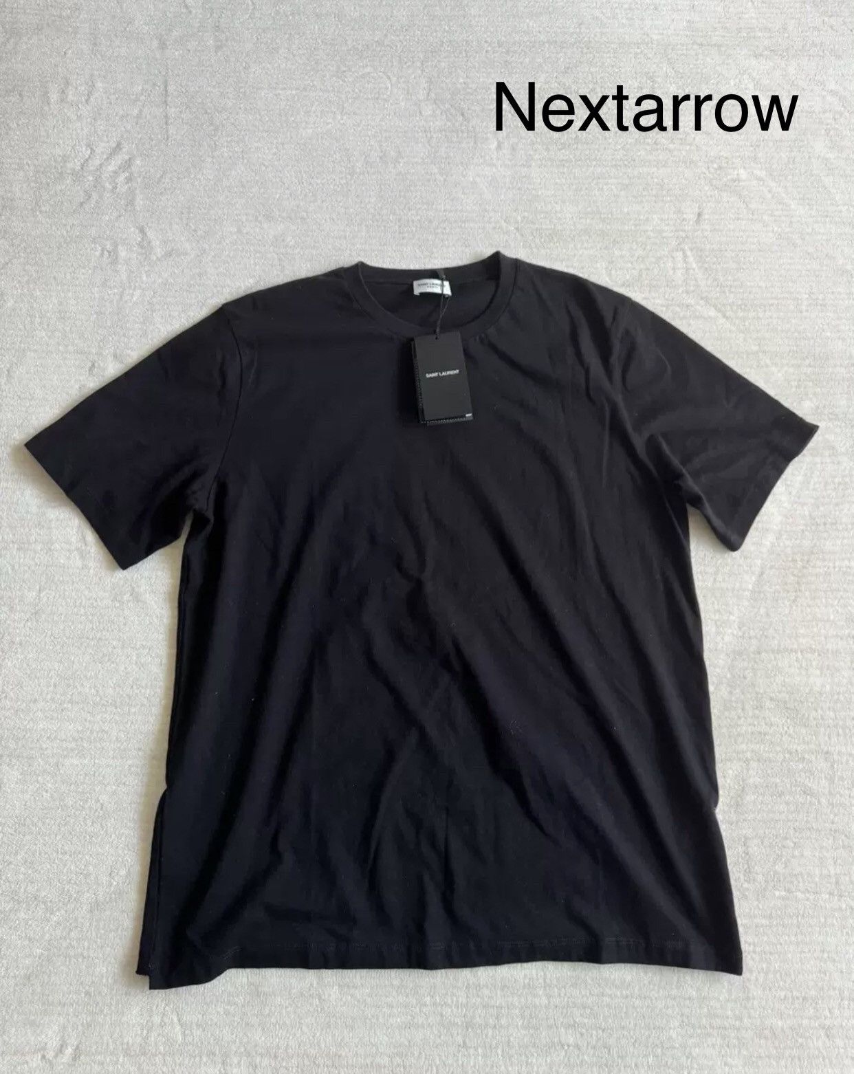 Saint Laurent Paris × Yves Saint Laurent Saint Laurent Back Letter T-shirt2412-Nextarrow Size US M / EU 48-50 / 2 - 1 Thumbnail