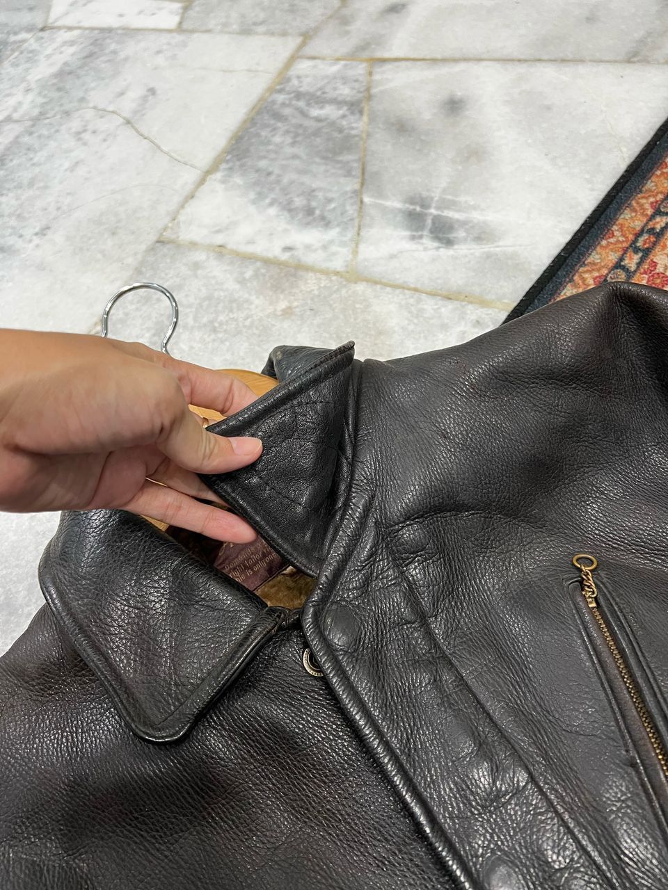 Vintage Vintage 60’s Leather Jacket Size US M / EU 48-50 / 2 - 9 Thumbnail