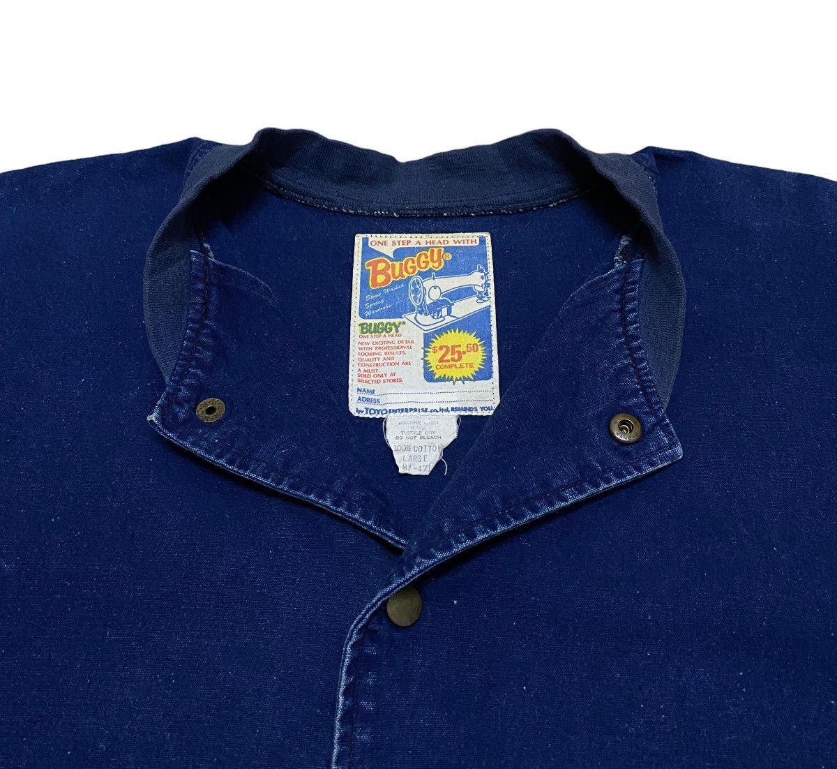 Toyo Enterprises Vintage Buggy By Toyo Enterprise Baseball Denim Jacket 1990s Size US L / EU 52-54 / 3 - 7 Thumbnail