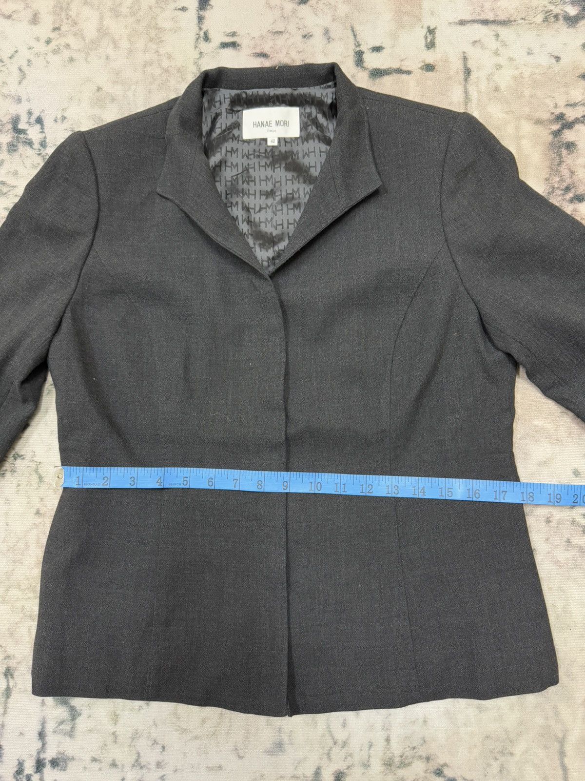 Hanae Mori × Japanese Brand × Vintage Hanae Mori Hiden Button Coats Size S / US 4 / IT 40 - 14 Thumbnail