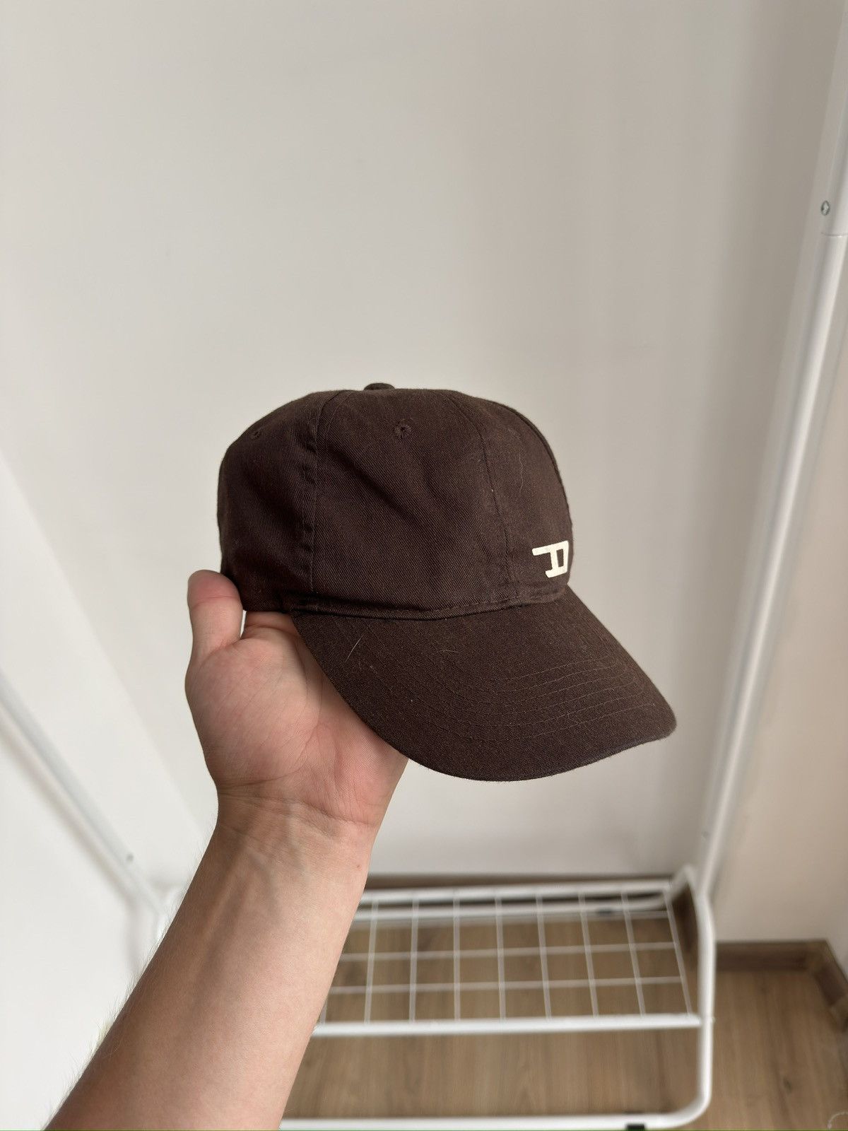 Diesel Vintage DIESEL Brown Y2K Distressed cap hat Size ONE SIZE - 3 Thumbnail