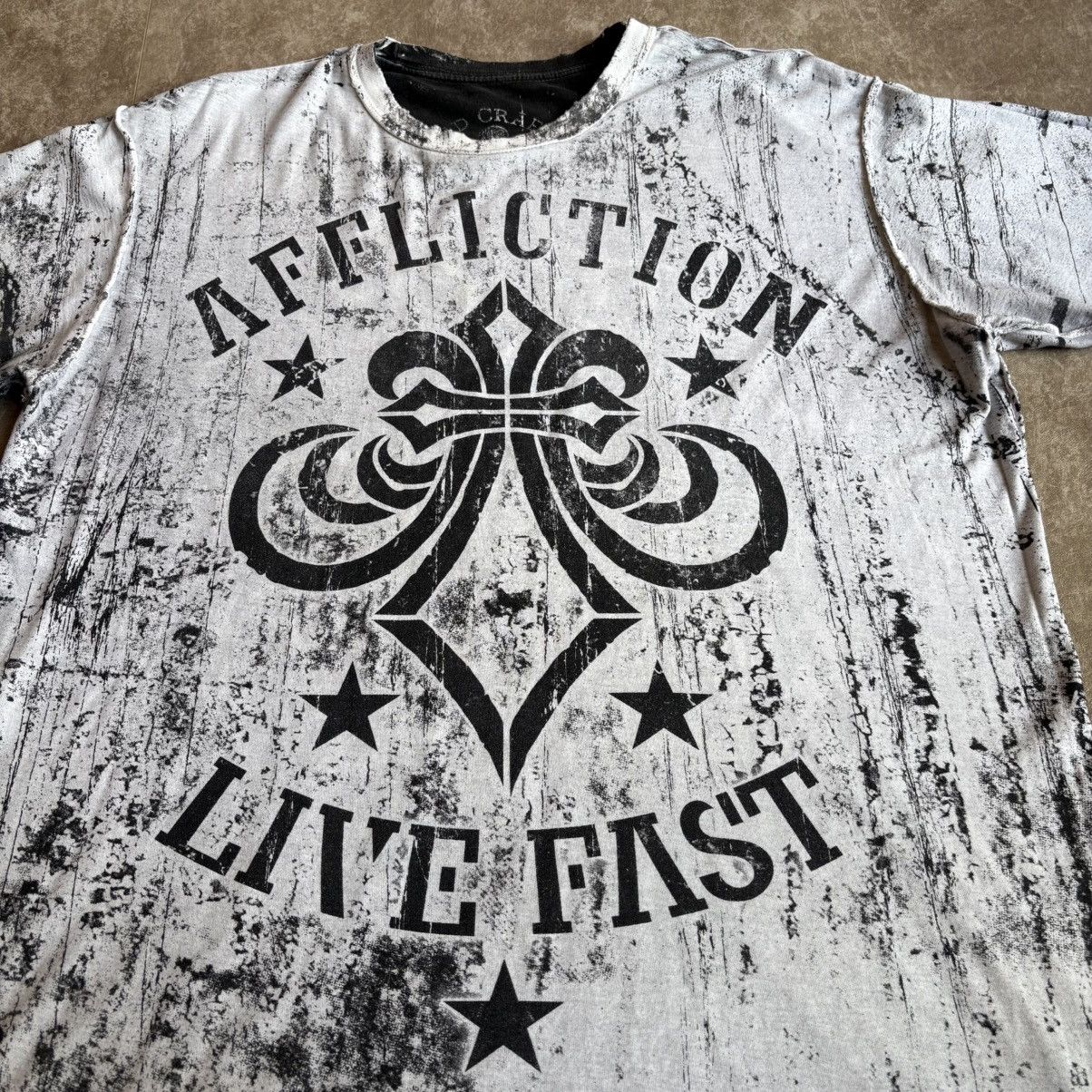 Affliction Vintage Y2K Double Sided Affliction T Shirt Size US XL / EU 56 / 4 - 1 Thumbnail