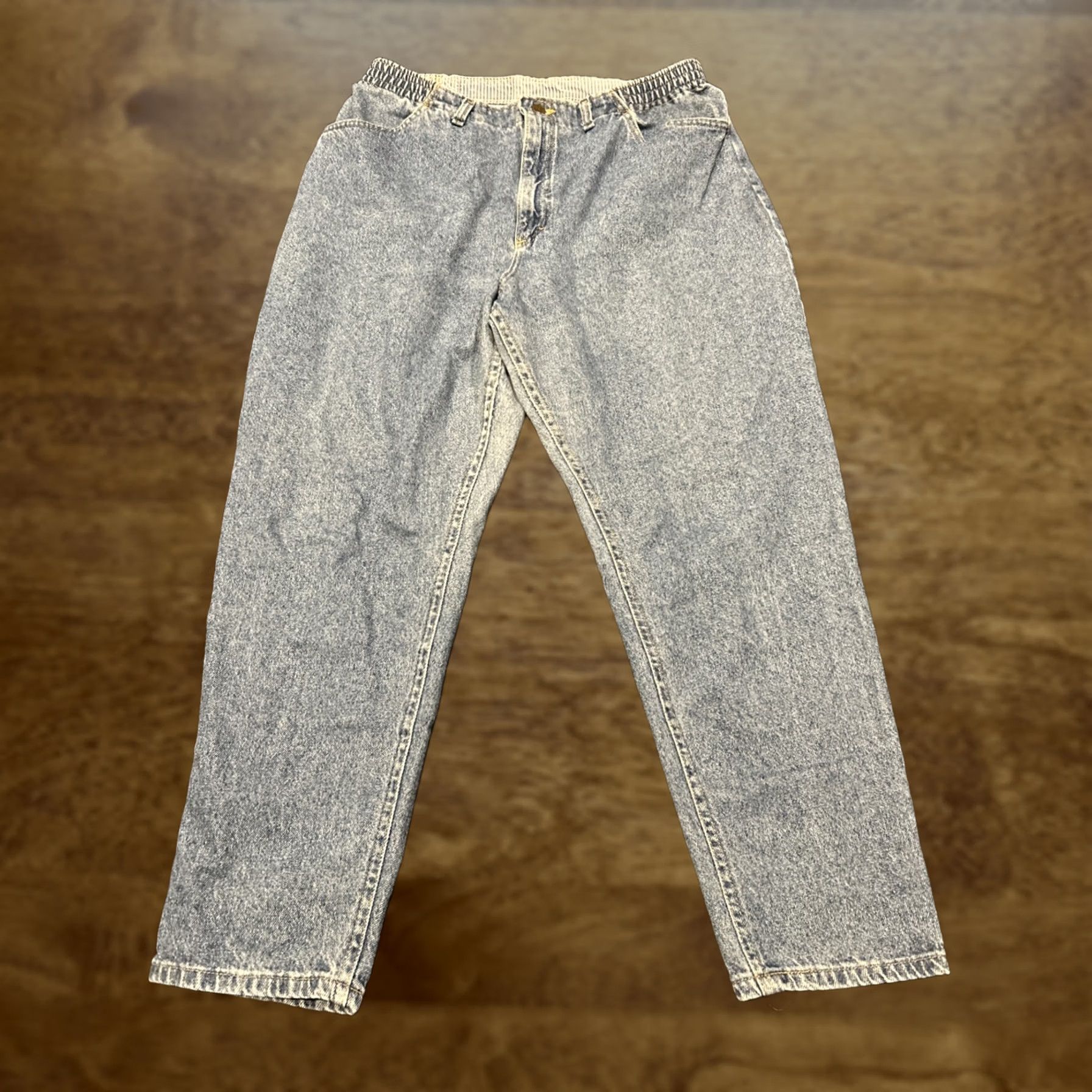 Vintage VTG Riders by Lee Denim Jeans Blue High Rise Mom 18M Plus 32x28 90s 100% Cotton Size 40" / US 18 - 1 Thumbnail