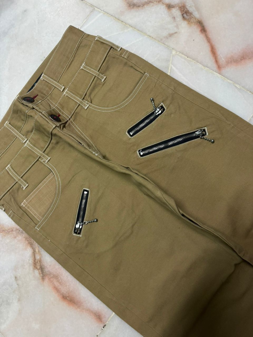 semanticdesign 💥Double Waist💥Vintage Y2K SemanticDesign Multi-Zipper Pants Size US 29 - 6 Thumbnail