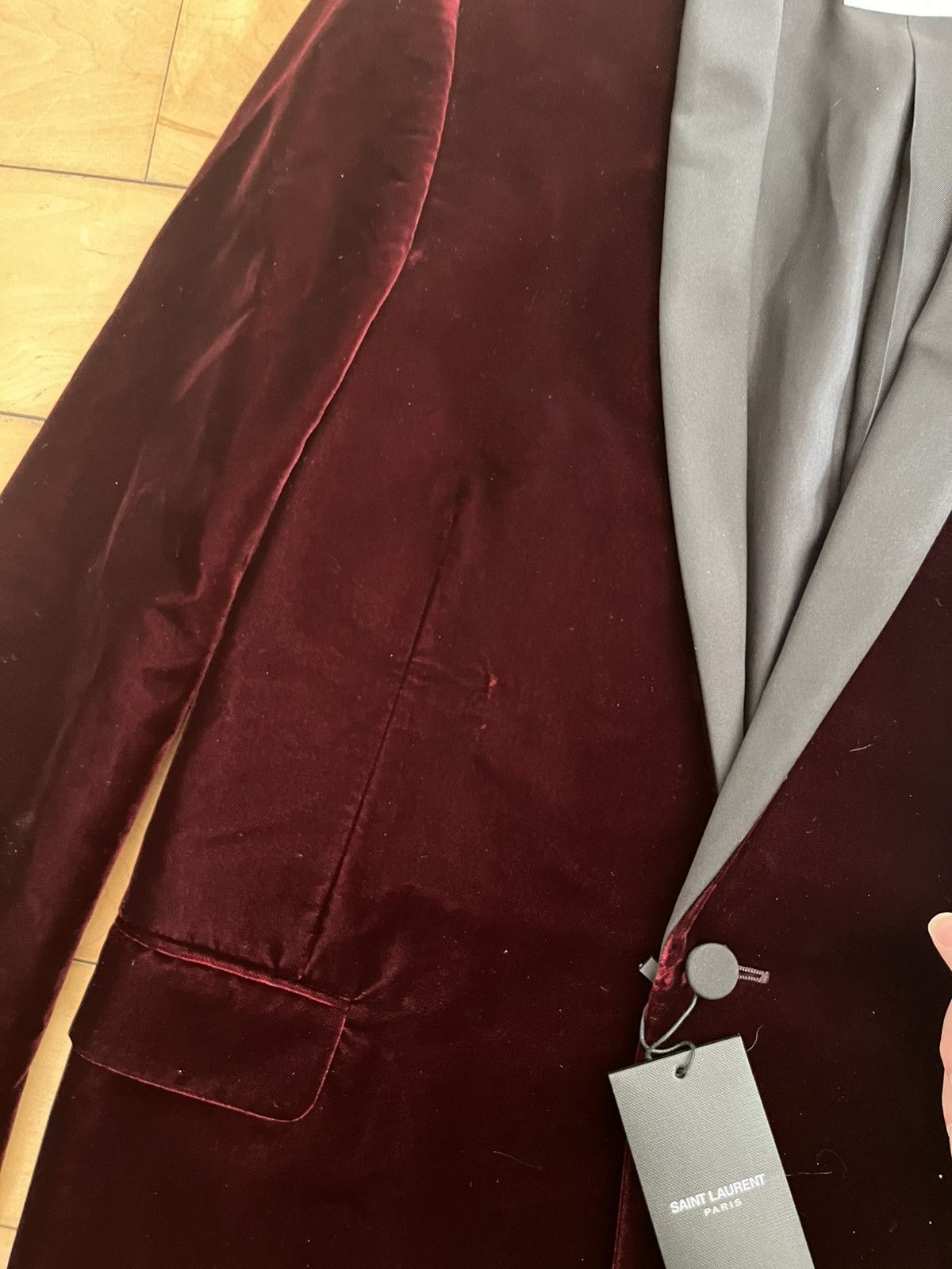 Saint Laurent Paris NWT - Saint Laurent Paris Velvet Blazer Size 44R - 4 Thumbnail