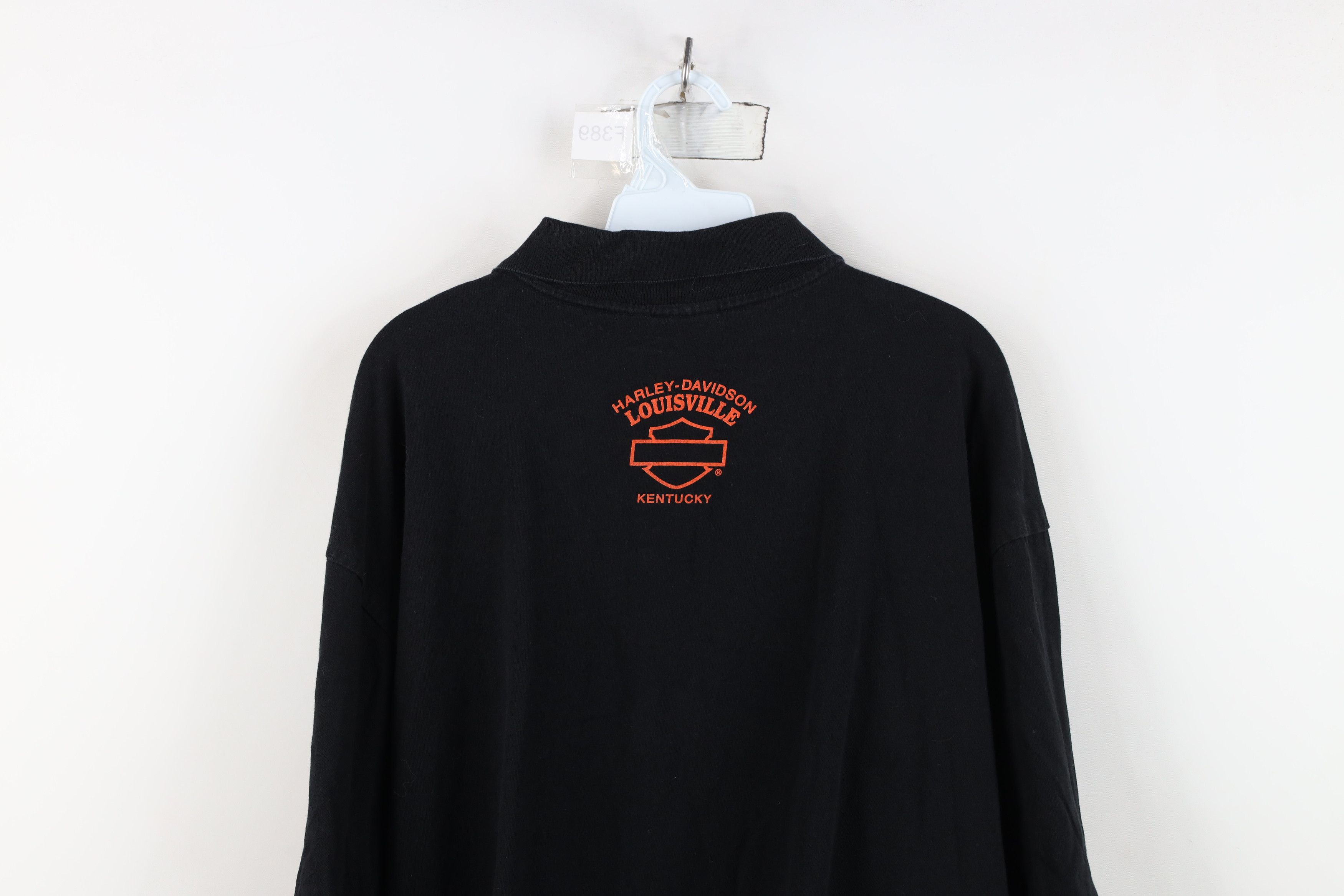 Harley Davidson Vintage Y2K Harley Davidson Fire Flames Collared Polo Shirt Size US XL / EU 56 / 4 - 13 Thumbnail