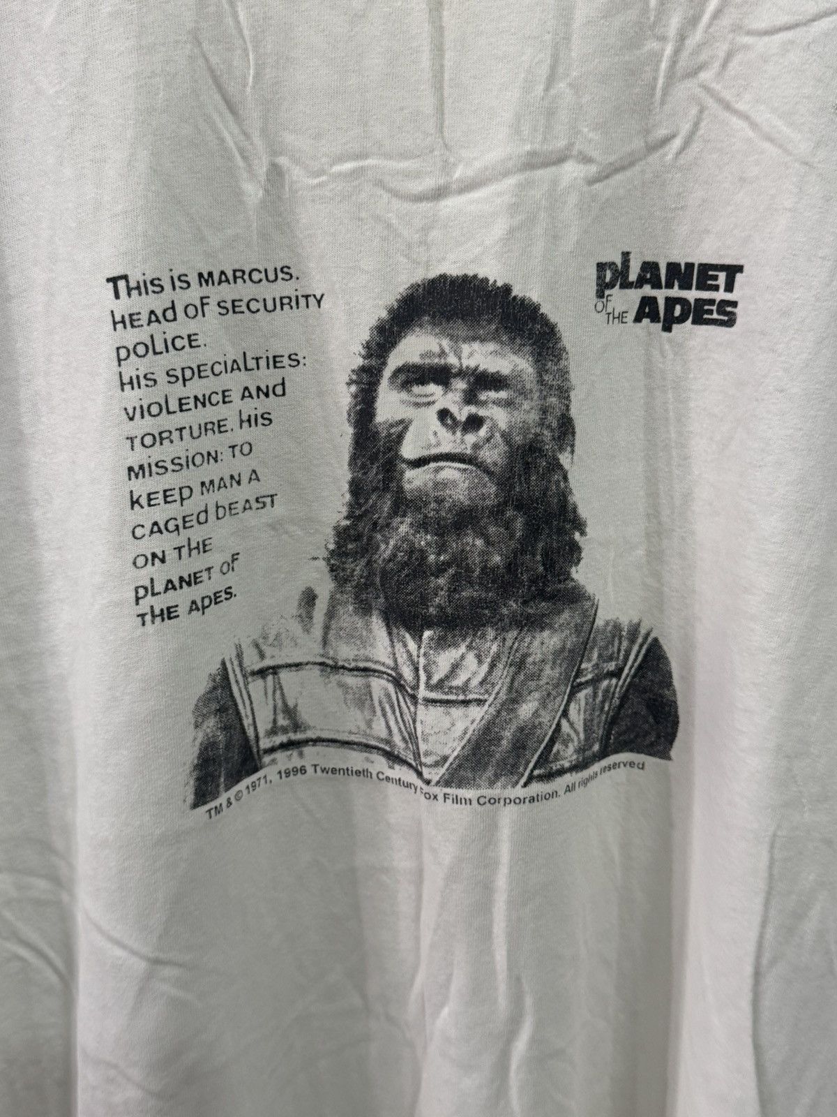 Vintage vintage distress tee - planet of the ape by mosquitohead Size US XL / EU 56 / 4 - 2 Thumbnail