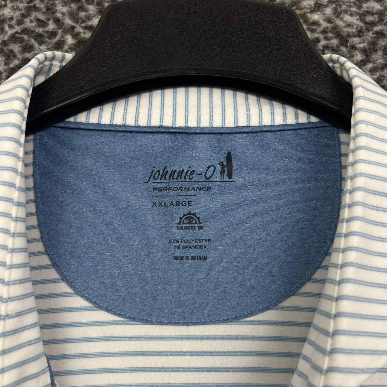 johnnie-O Johnnie-O Performance Polo Shirt Striped Collared 2XL Size US XXL / EU 58 / 5 - 2 Thumbnail
