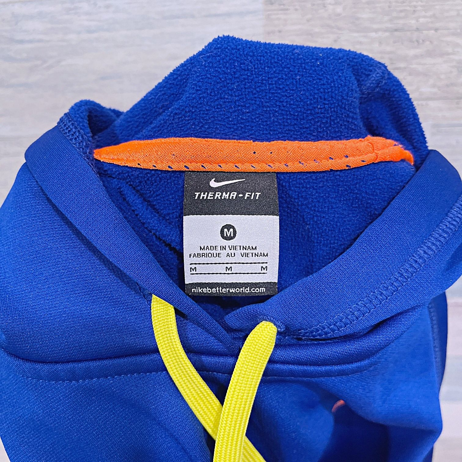 Nike Nike Just Do It Swoosh Logo Tech Hoodie Blue Fleece Mens M Size US M / EU 48-50 / 2 - 6 Thumbnail