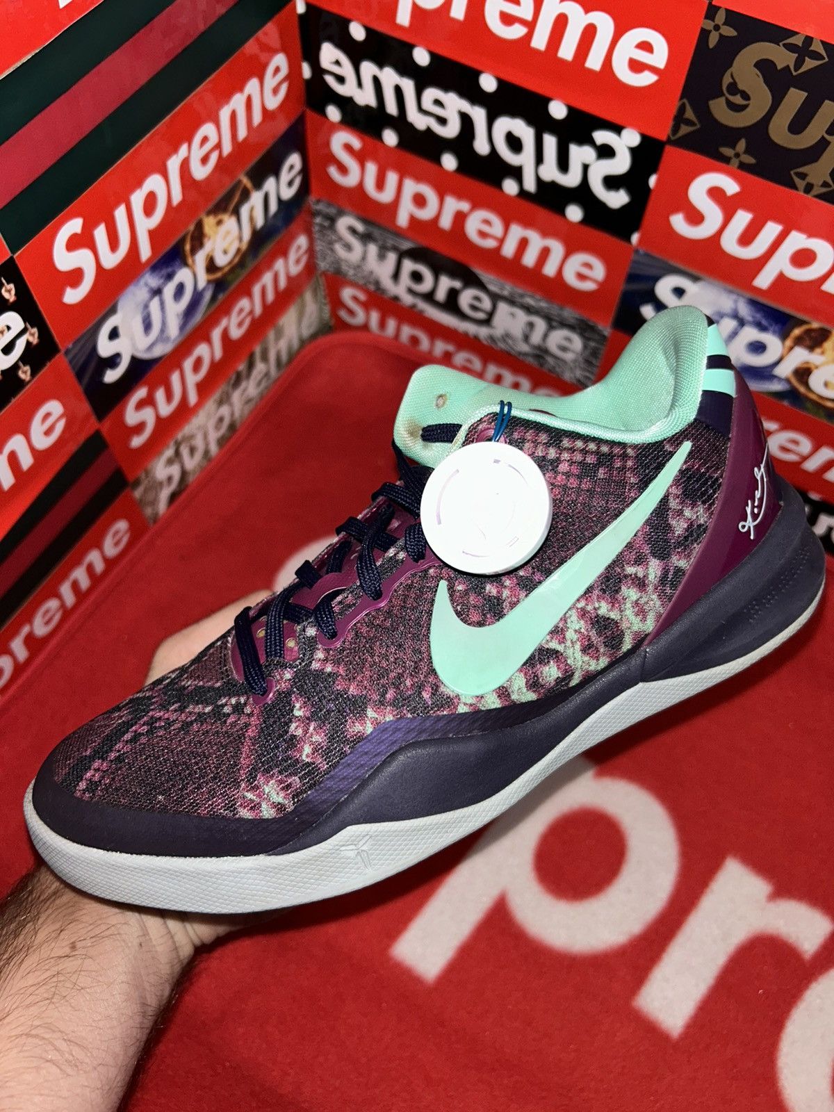 Nike Nike Kobe 8 Pit Viper (GS) 555586-500 size 5y Size US 5 / EU 37 - 6 Thumbnail