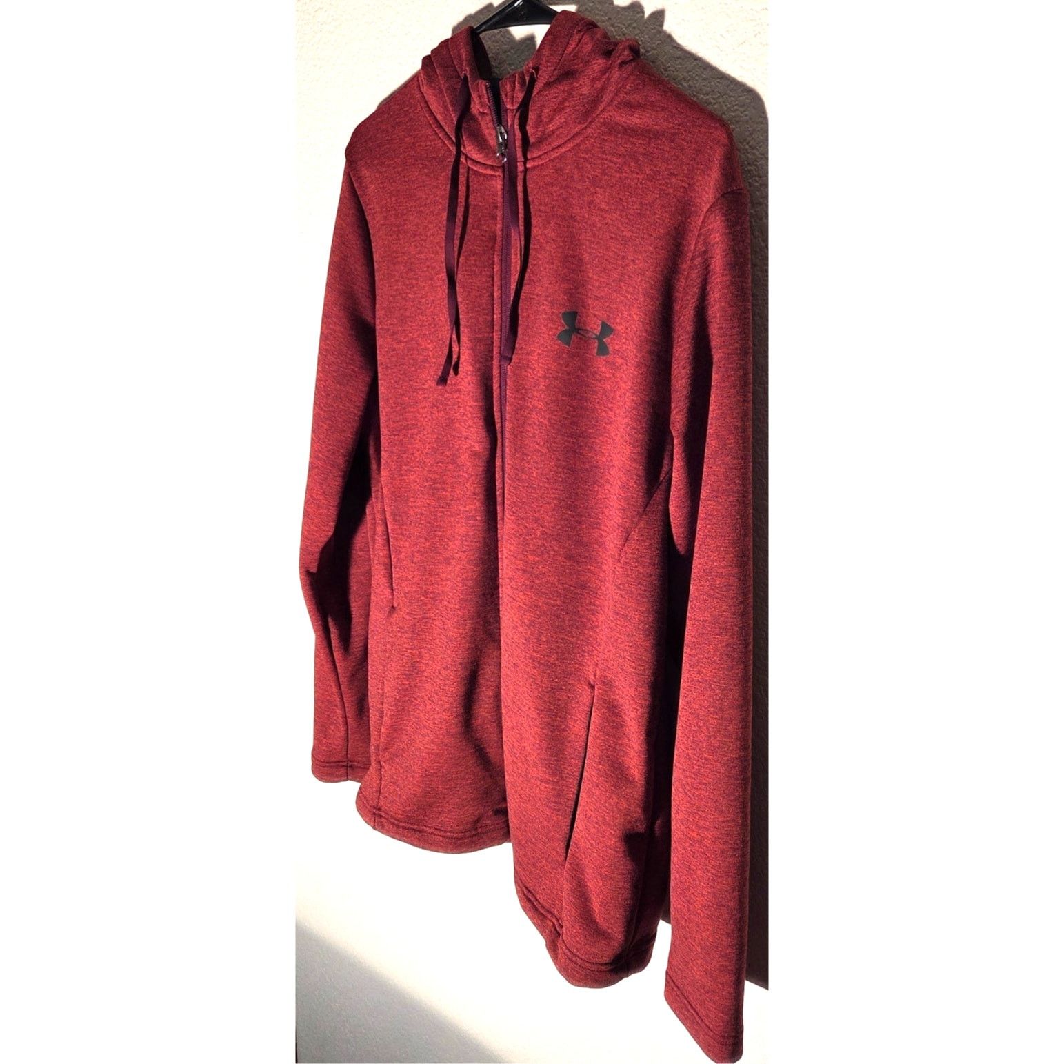 Under Armour Men's Under Armour Heather Red Hoodie - Size Large Size US L / EU 52-54 / 3 - 6 Thumbnail