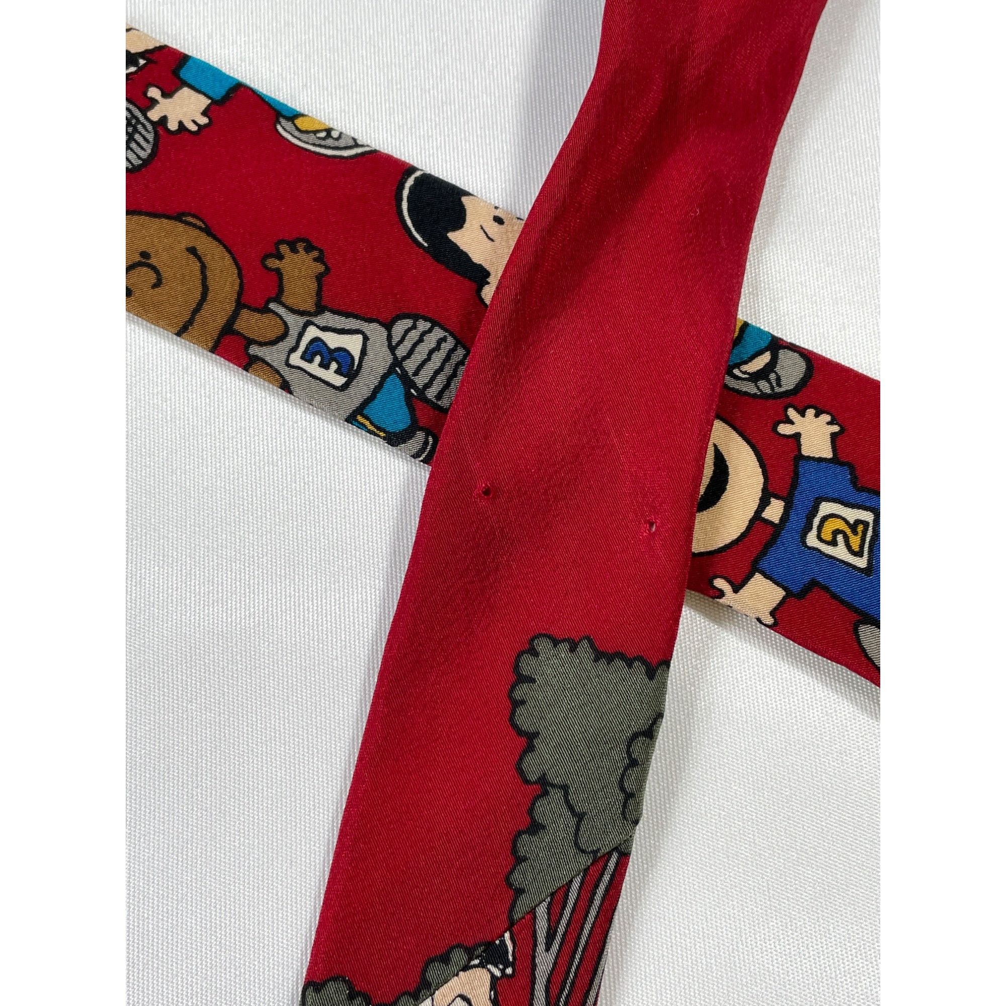 Peanuts Peanuts Cartoon Red Mens Silk Tie SKU 7637 Size ONE SIZE - 8 Thumbnail