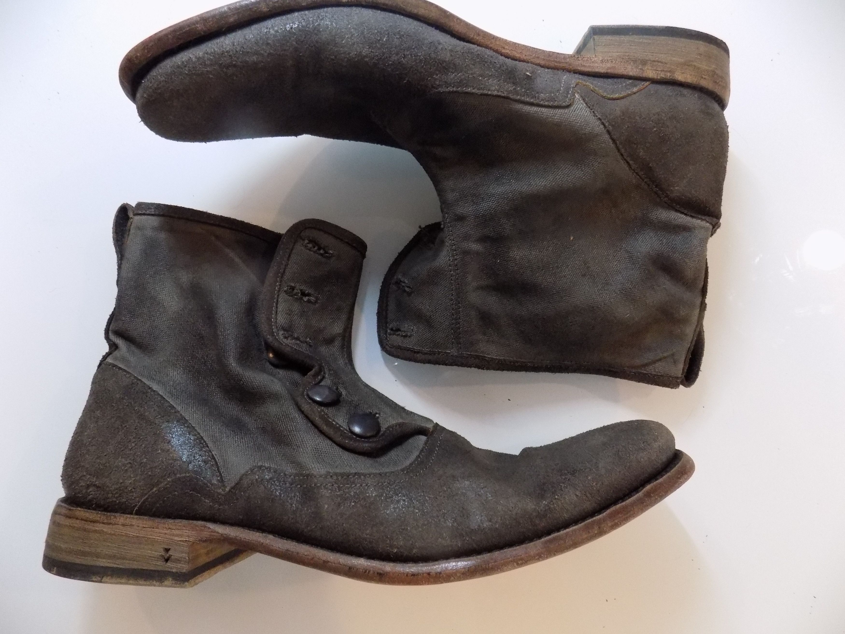 John Varvatos JV Bowery 5 Button Boot - Rough out Size US 11 / EU 44 - 1 Thumbnail