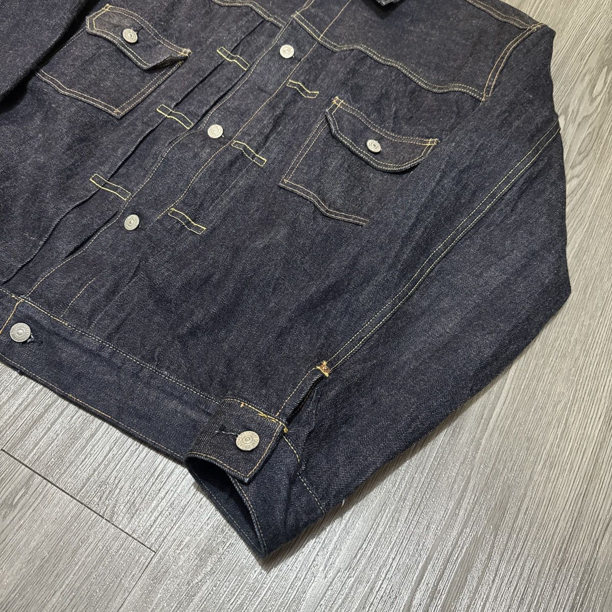 Sugar Cane Sugar Cane 14.25oz 1953 Type II Denim Jacket – Indigo Size US XL / EU 56 / 4 - 4 Thumbnail