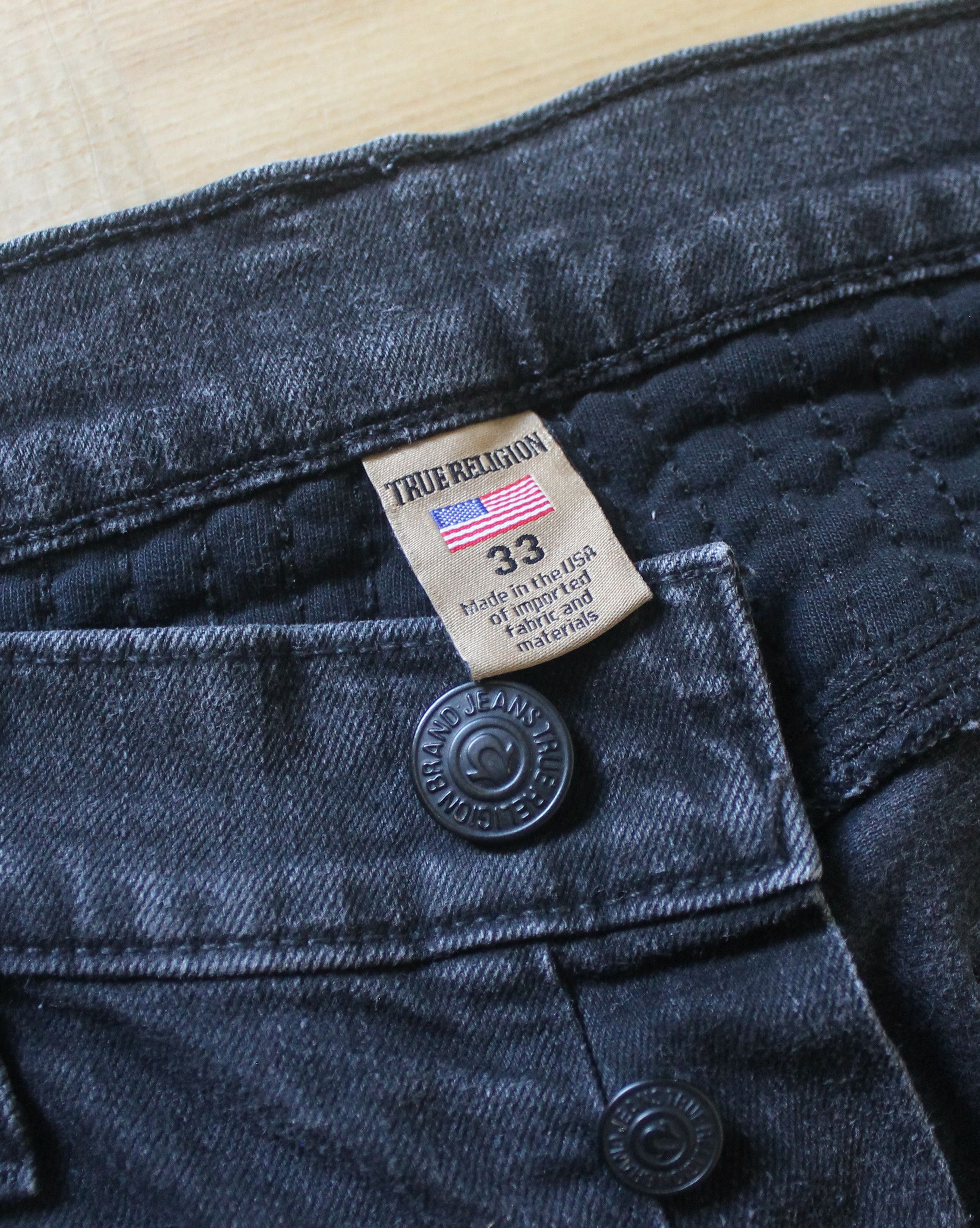 True Religion True Religion Geno Biker Denim Jeans Size US 33 - 7 Thumbnail