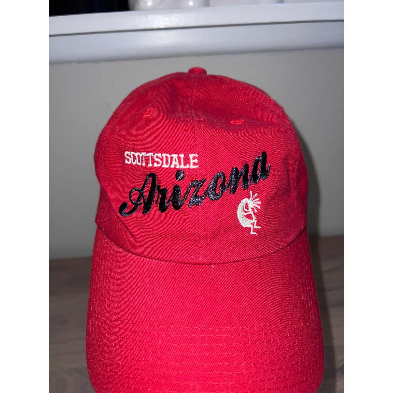 Other Scottsdale Arizona Hat Kokopelli Cap Headwear Graphic Red OS Size ONE SIZE - 2 Thumbnail