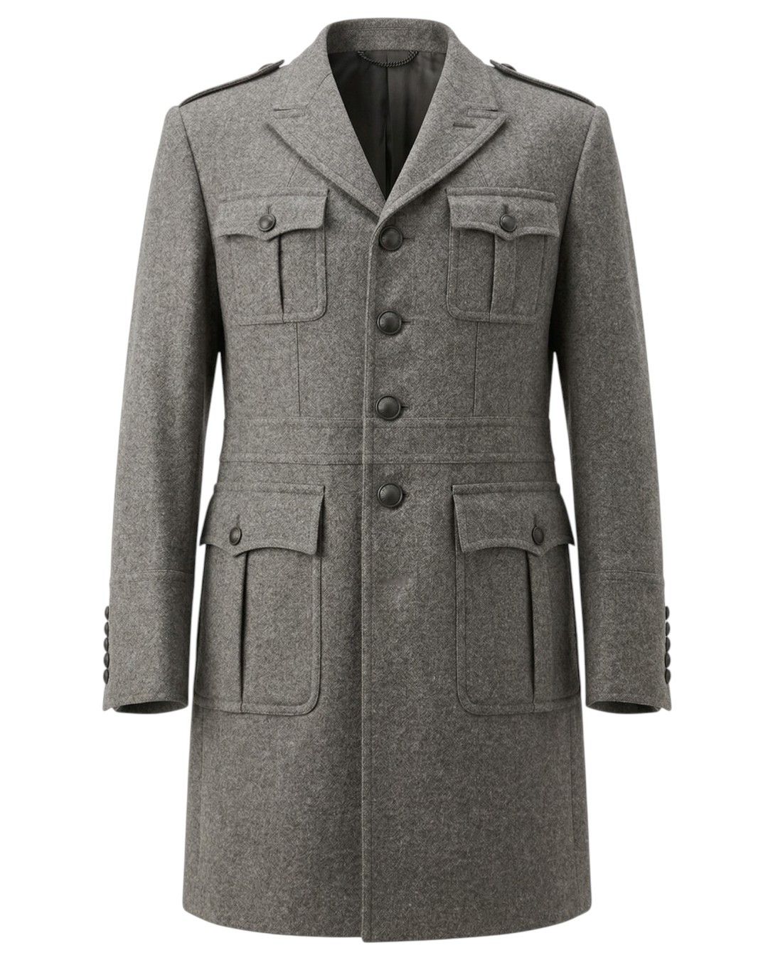 Burberry Prorsum PRORSUM NAPOLEON ARMY WOOL COAT Size US L / EU 52-54 / 3 - 1 Thumbnail