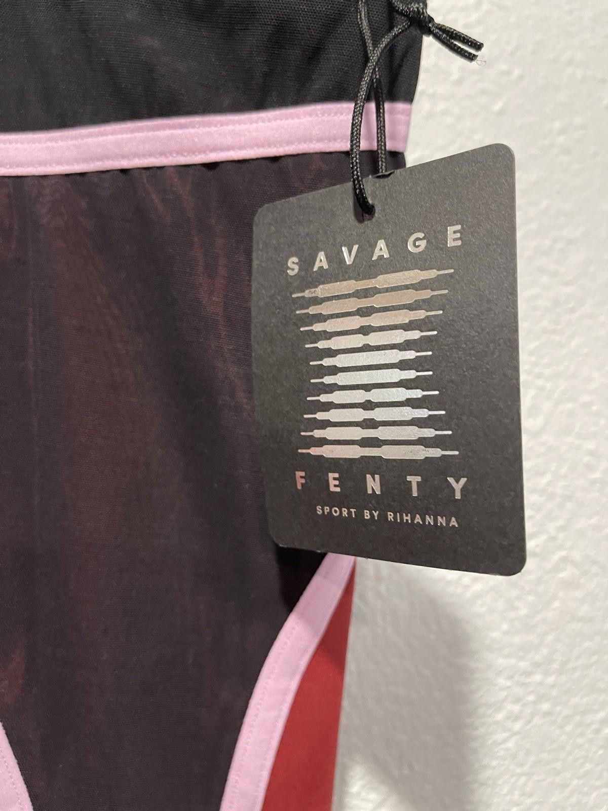 Other NWT SAVAGE X FENTY Mesh High-Waist Legging Jam Red 3X Size 42" / US 20 - 5 Thumbnail