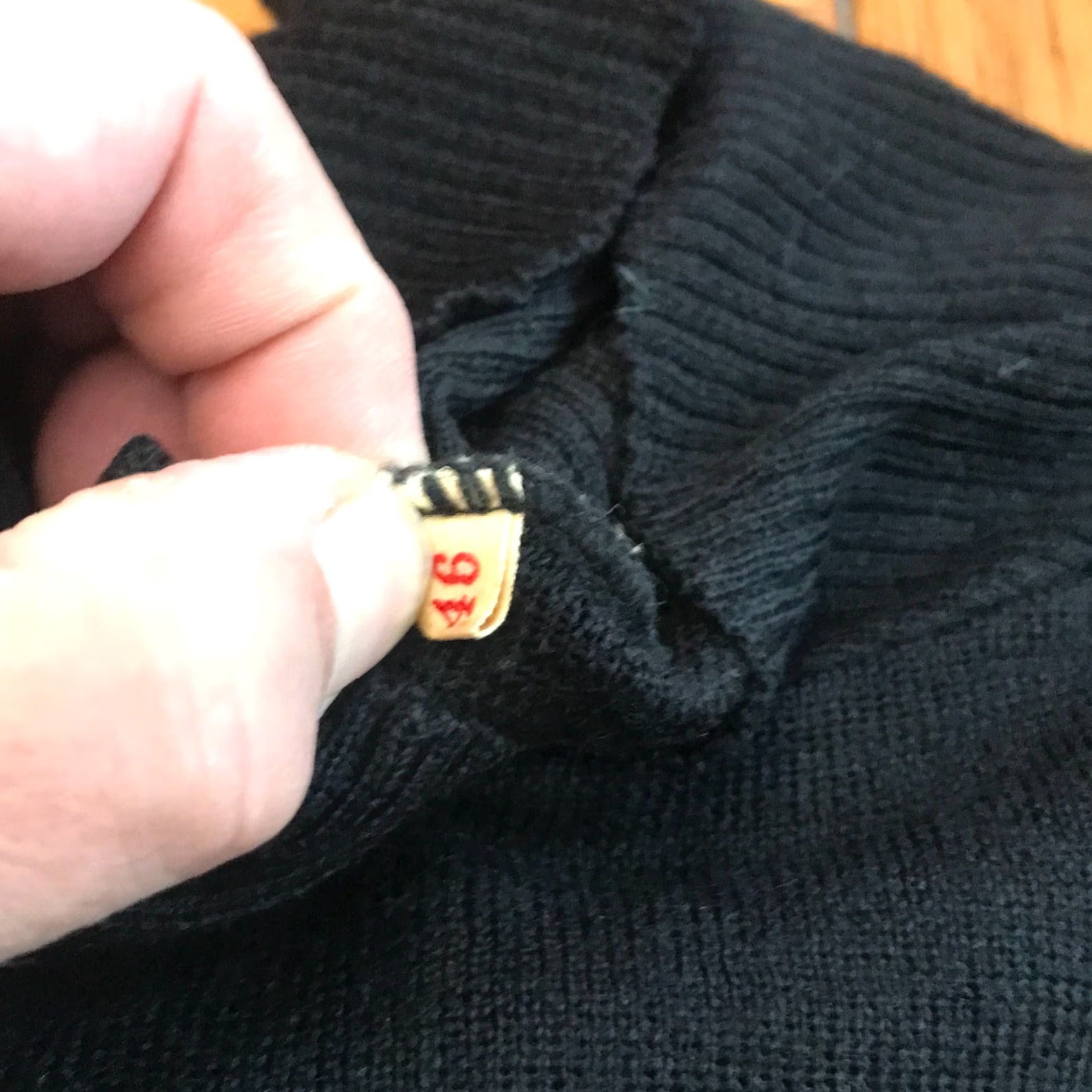 Vintage Bik Women's Black V-Neck Long Sleeve Pullover Sweater Size L - Casual Knit Classic Size L / US 10 / IT 46 - 4 Thumbnail