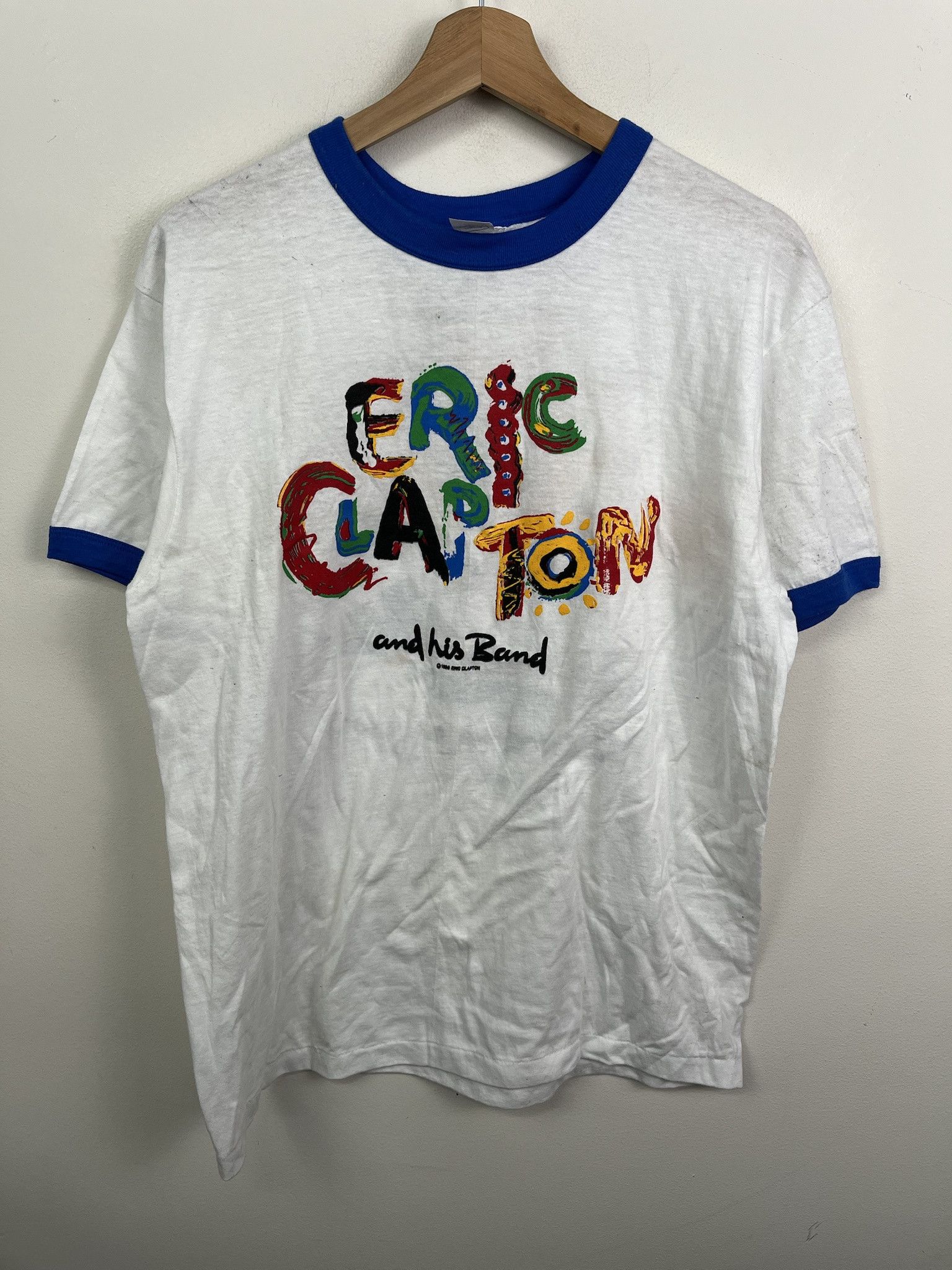 Other Vintage Tee 1985 Eric Clapton Single Stitch Ringer Tee Shirt Size L Size US L / EU 52-54 / 3 - 1 Thumbnail