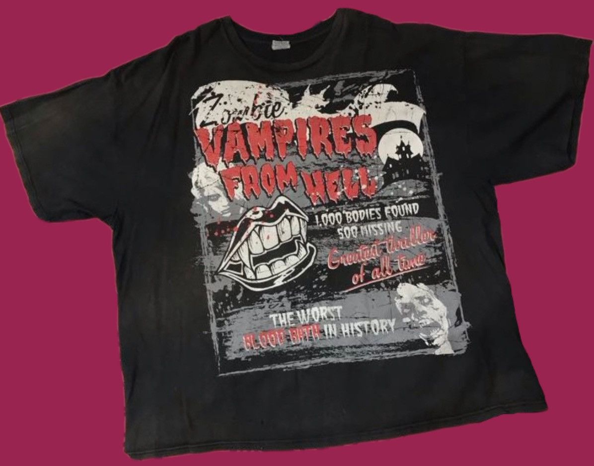 Delta × Vintage Zombie Vampires From Hell Tee 3XL— VTG, Own the Night Size US XXL / EU 58 / 5 - 2 Thumbnail