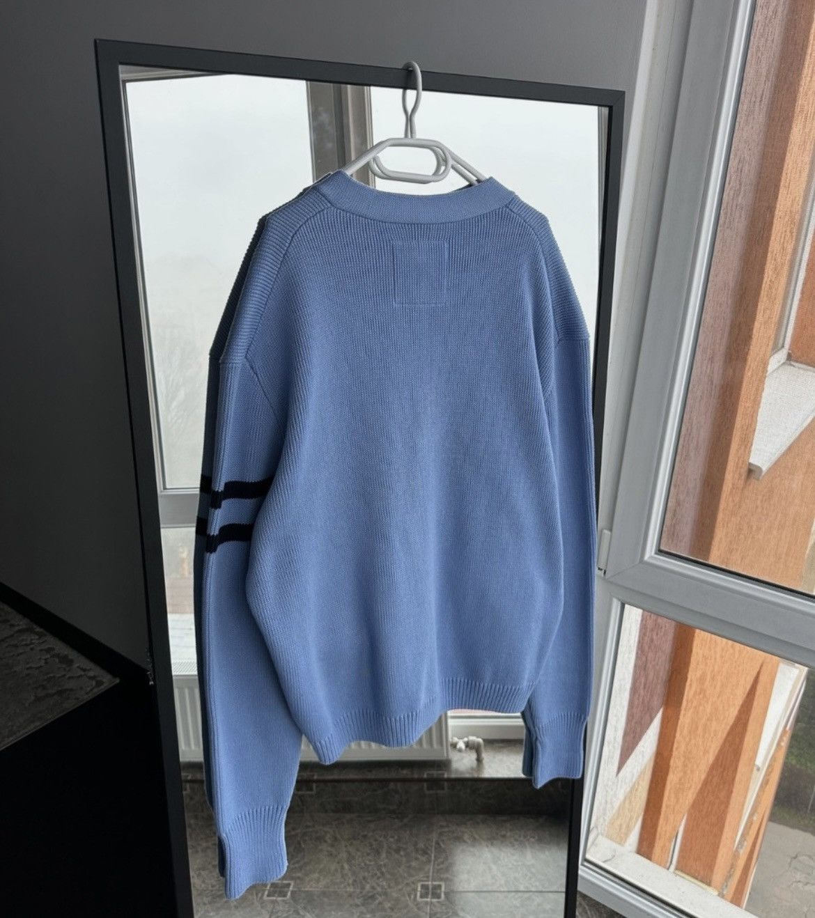 Hugo Boss Hugo Boss x Russell Athletic Blue Varsity Cardigan Sweater Size US L / EU 52-54 / 3 - 4 Thumbnail