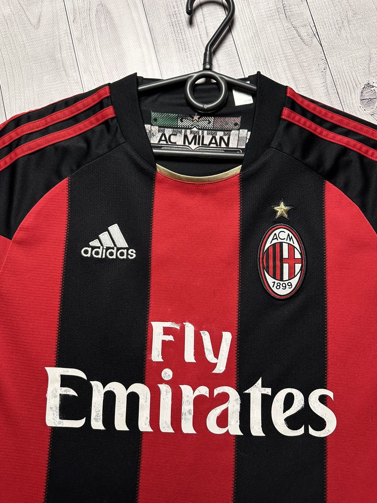 Adidas × Vintage Vintage adidas AC Milan soccer jersey size S 7 Pato rare Size US S / EU 44-46 / 1 - 5 Thumbnail