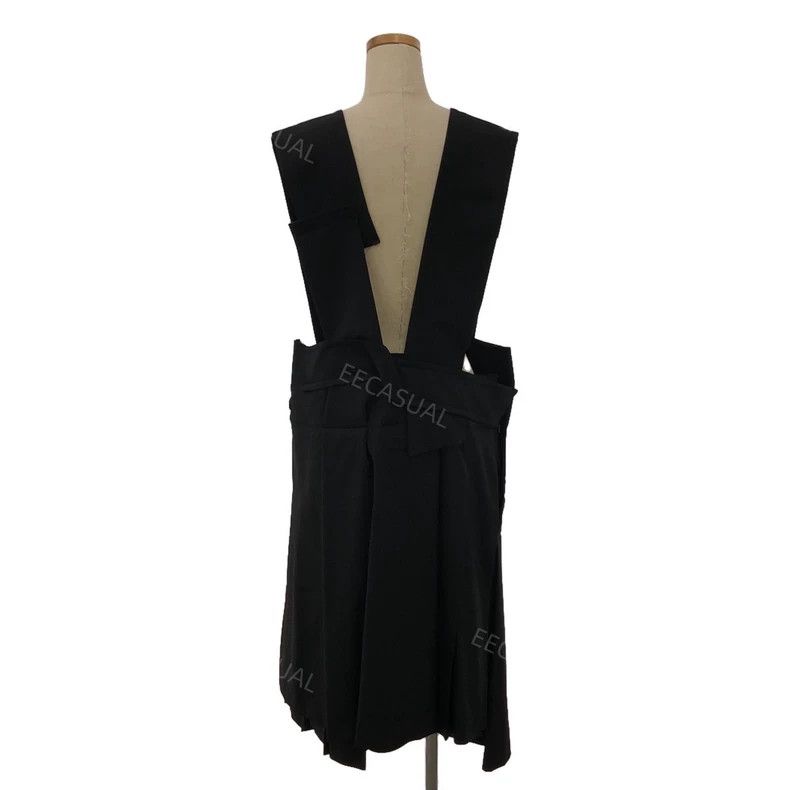 Comme des Garcons Comme Des Garcons Black Wool Offset Strap Skirt Pleated Sk Size XS / US 0-2 / IT 36-38 - 2 Thumbnail