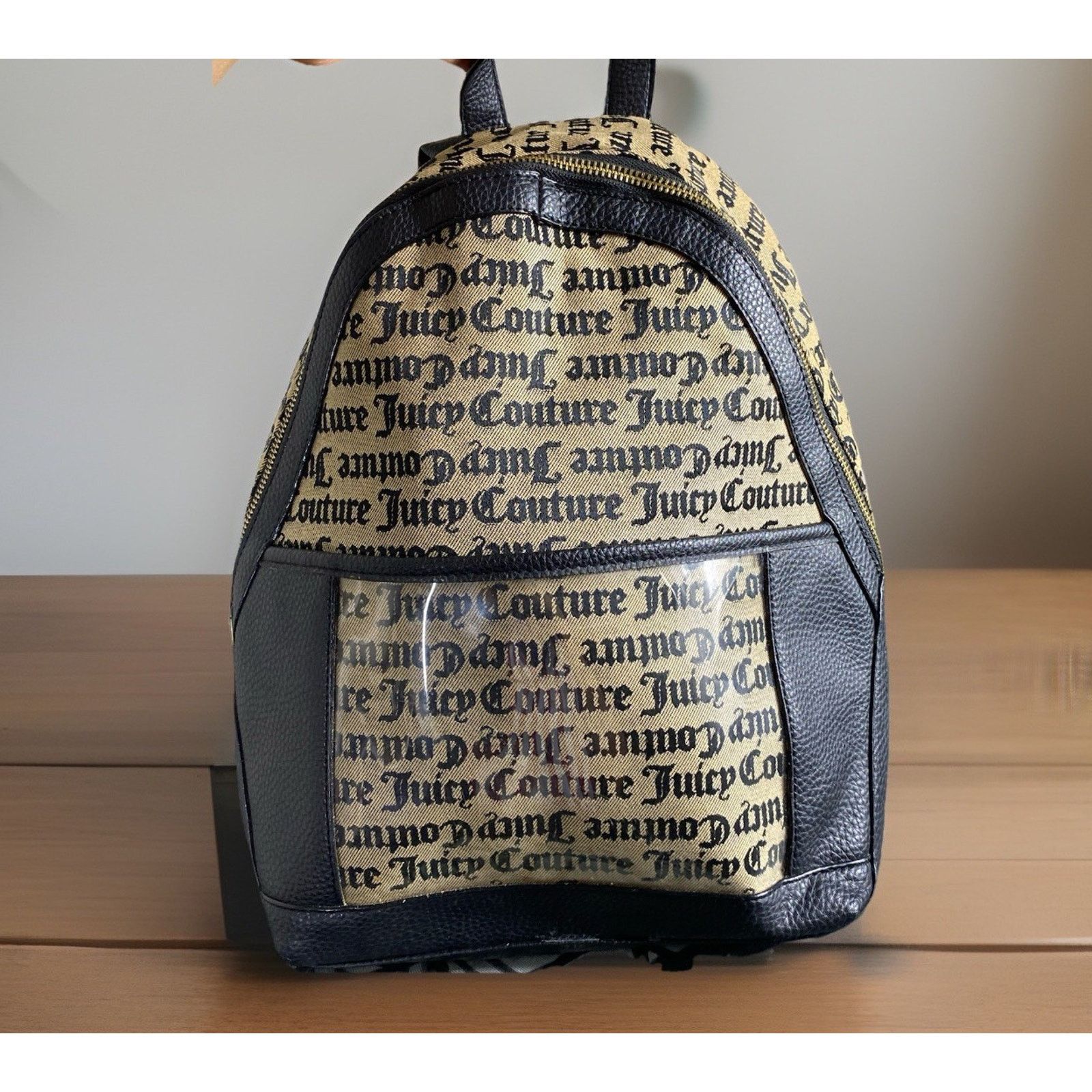 Juicy Couture Juicy Couture Women's Full Size Backpack Purse Brown EUC Size ONE SIZE - 4 Thumbnail