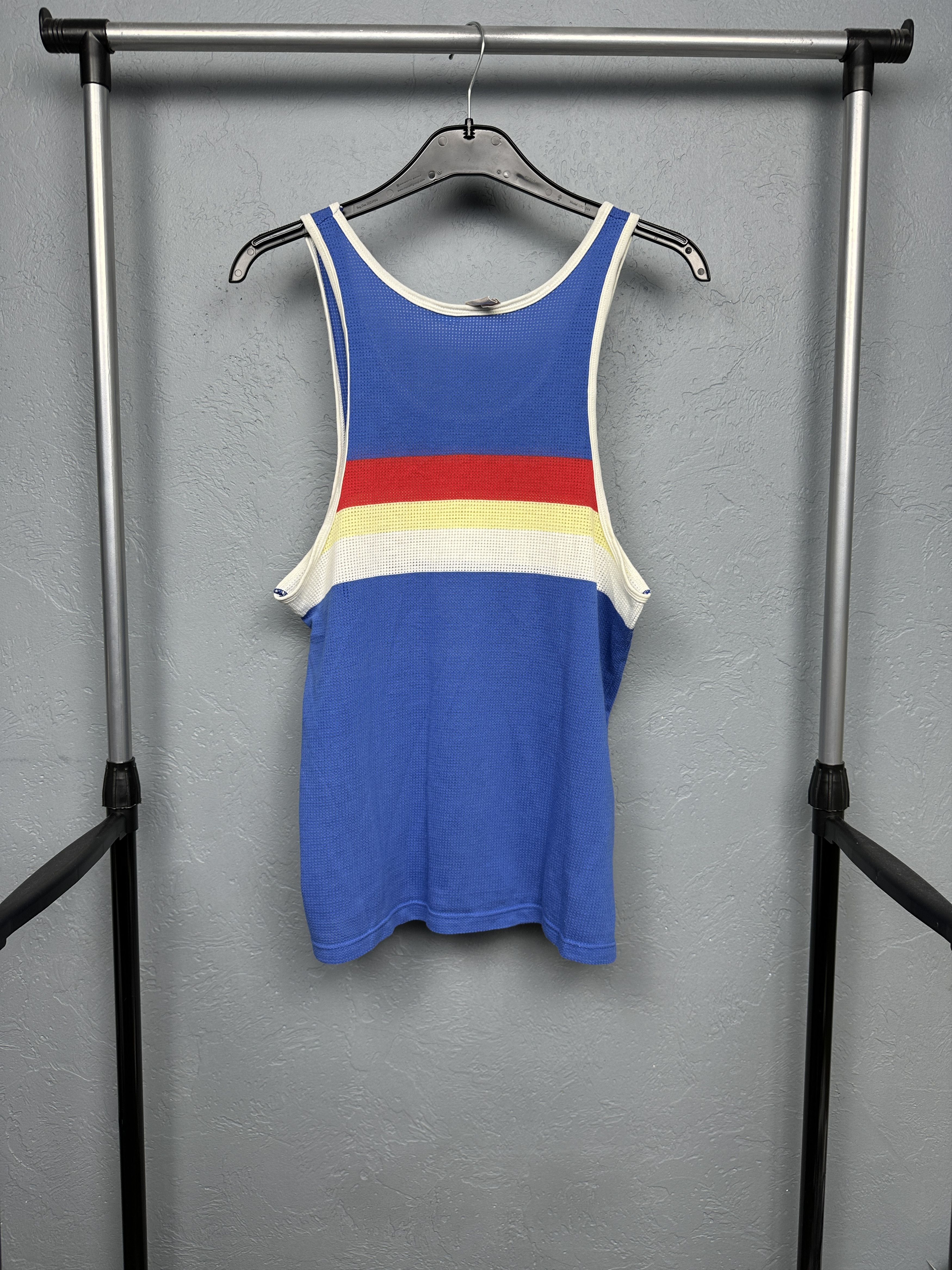 Adidas Adidas 80s Vintage Mens Sleeveless T-Shirt Size US S / EU 44-46 / 1 - 6 Thumbnail