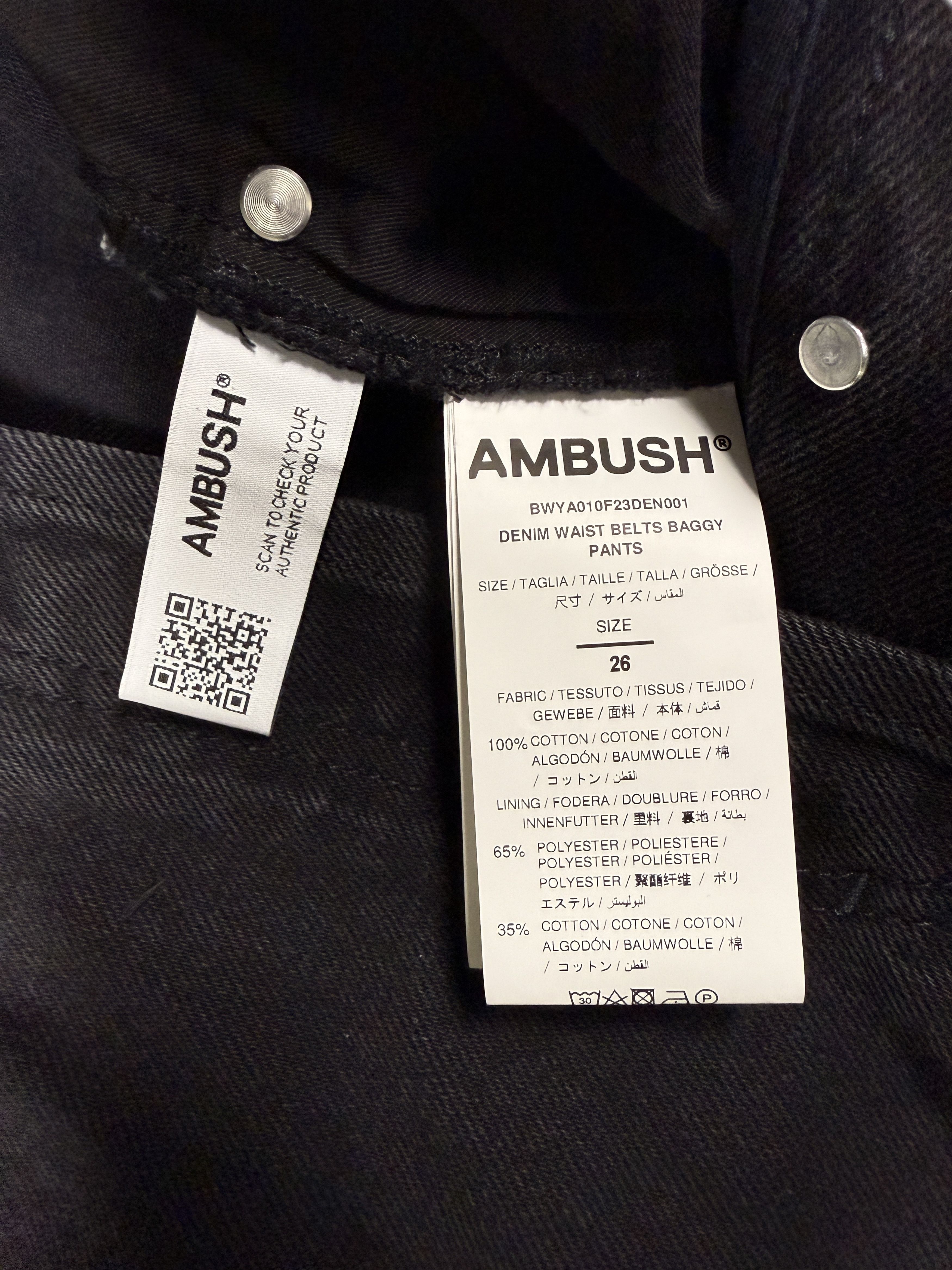 Ambush Design $670 Ambush Denim Waist Belt Baggy Jeans Size 26" / US 2 / IT 38 - 16 Thumbnail