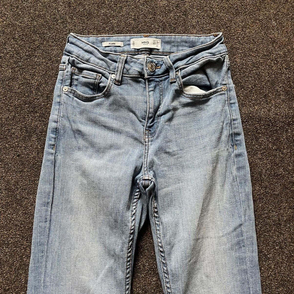 Vintage Vintage Y2K 90s Baggy Wide Leg Flared Jeans Grunge Washed 34 Size 34" / US 12 / IT 48 - 4 Thumbnail
