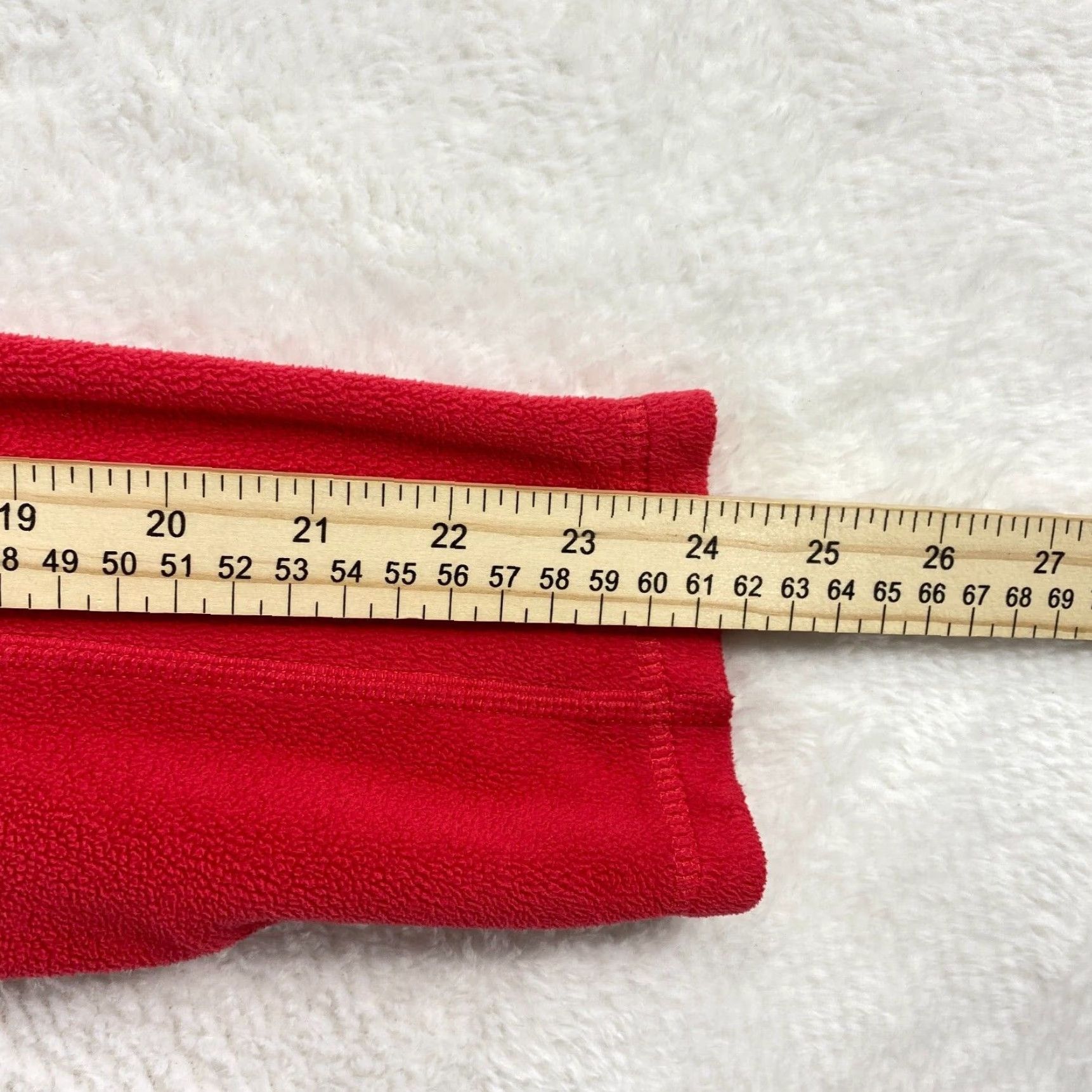 The North Face The North Face 1/4 Zip Fleece Womens Large Red Pullover Outdoor Casual Shirt Top Size L / US 10 / IT 46 - 4 Thumbnail
