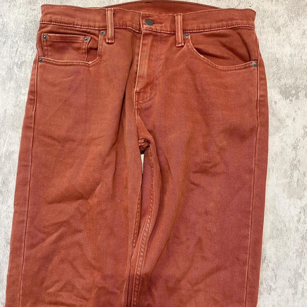 Levi's Levi's orange denim straight leg jeans #denim Size US 34 / EU 50 - 4 Thumbnail