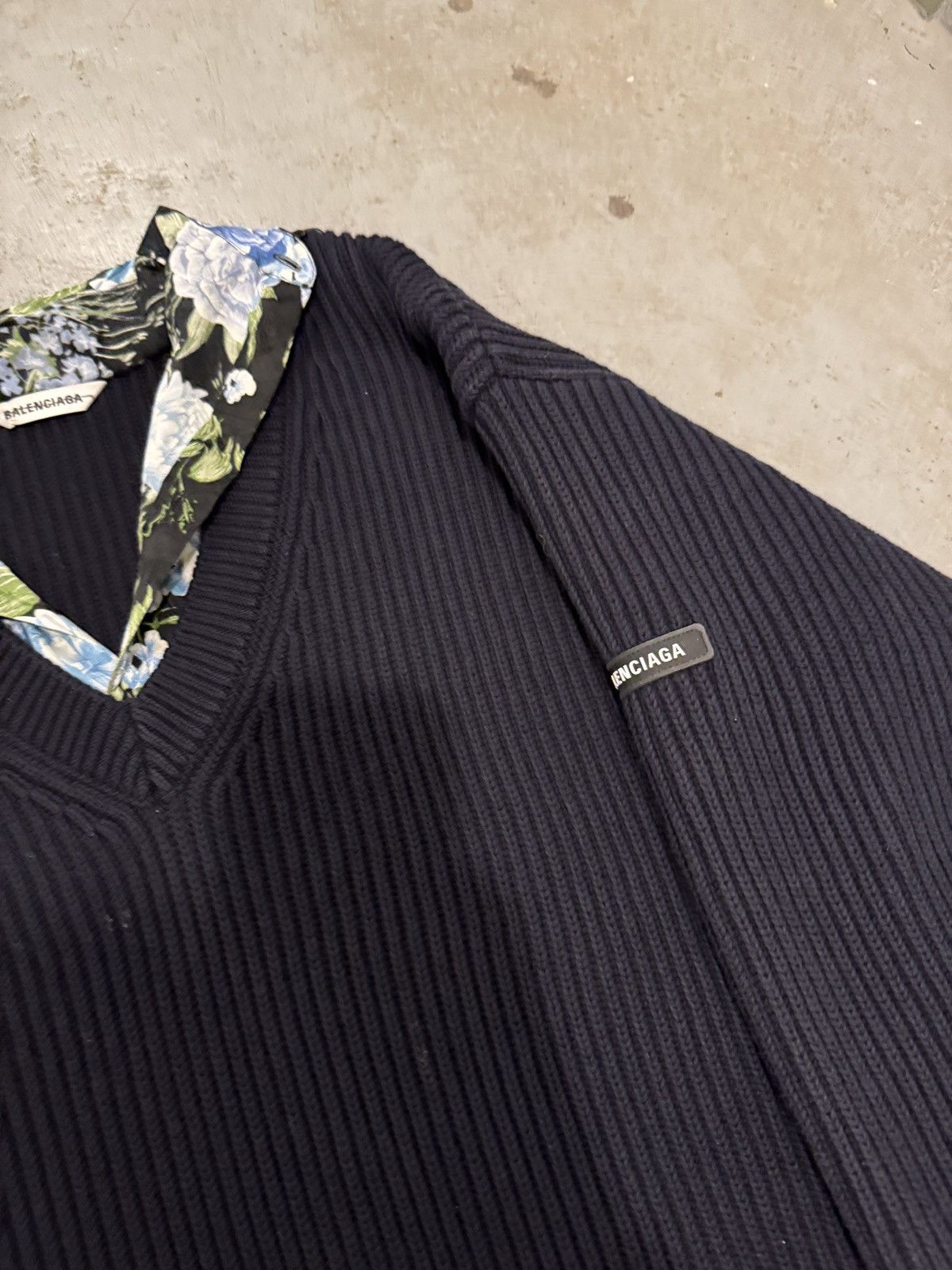Balenciaga *RARE* BALENCIAGA DEMNA OVERSIZED LAYERED TROMPE OEIL FLORAL Size L / US 10 / IT 46 - 2 Thumbnail
