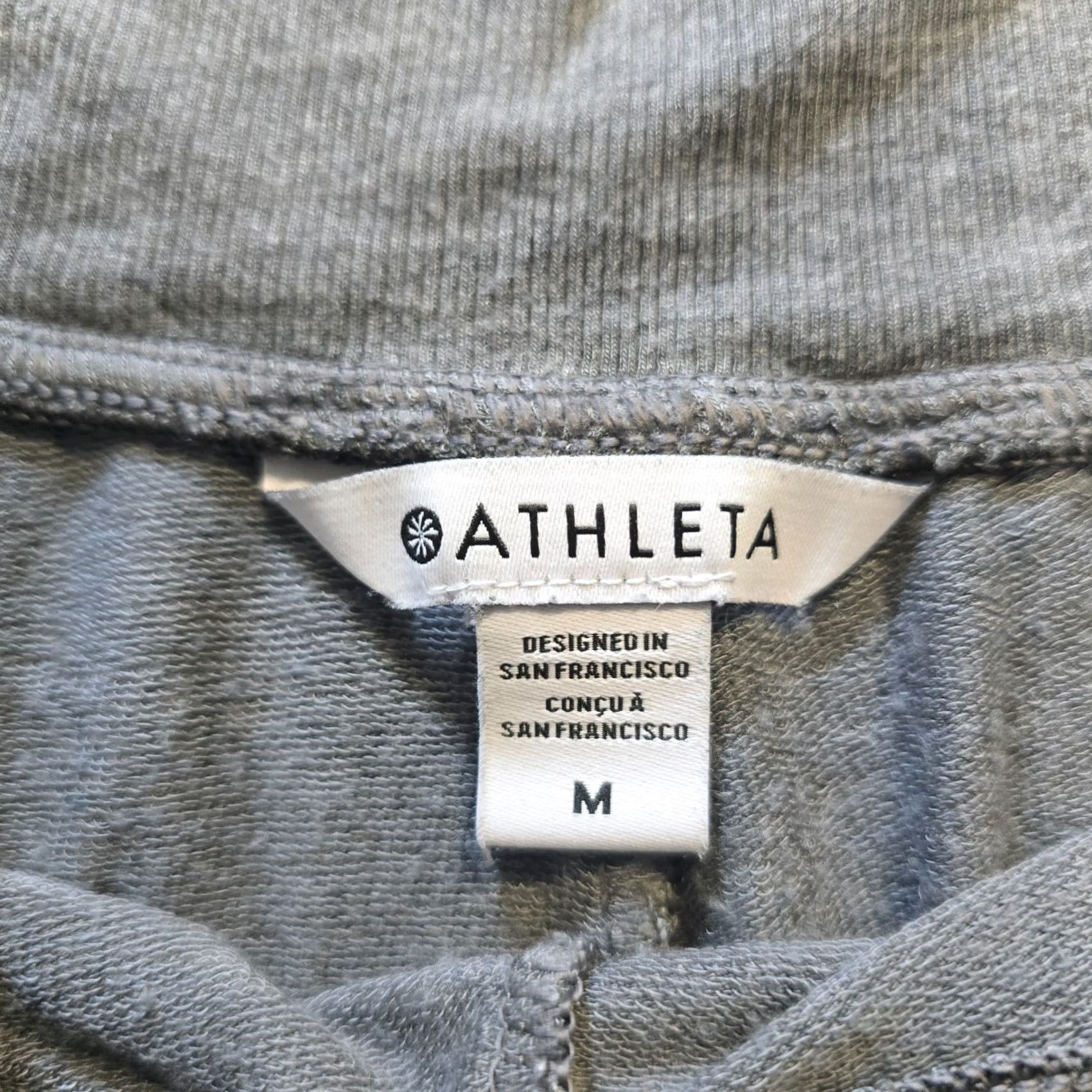 Athleta Athleta Shorts Womens Medium Gray Ribbed Pull On Foldover Casual Lounge Size 32" / US 10 / IT 46 - 4 Thumbnail