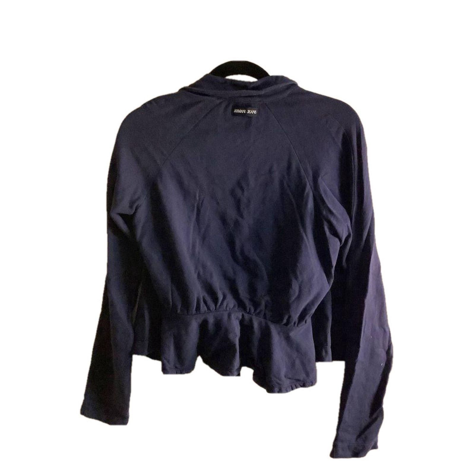 Other Minimalist Luxury Navy Blue Stretch Cotton Blazer M Size M / US 6-8 / IT 42-44 - 7 Thumbnail