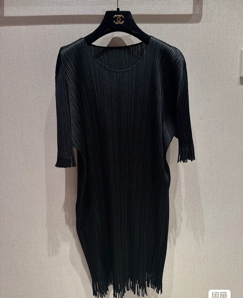 Issey Miyake issey miyake Black fringed dress 2505-Nextarrow Size S / US 4 / IT 40 - 2 Thumbnail
