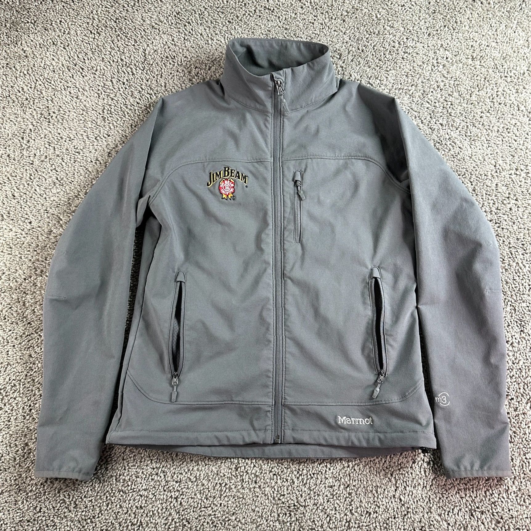Marmot Marmot Tempo Jacket Womens M Gray Water Repellant Full Zip Coat Logo Pockets Casual Outdoor Size M / US 6-8 / IT 42-44 - 2 Thumbnail