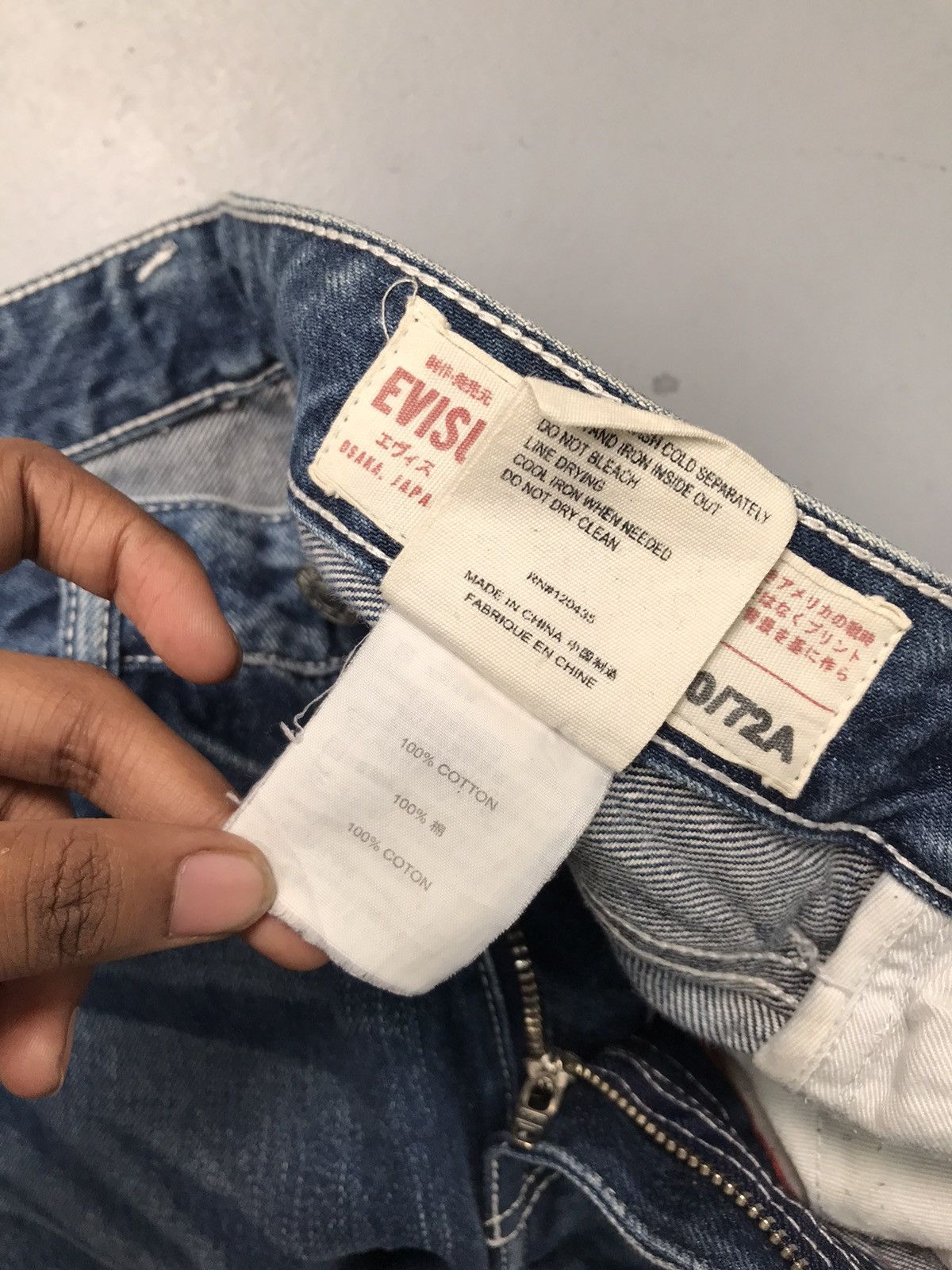 Japanese Brand Vintage Evisu prints denim Size 30" / US 8 / IT 44 - 8 Thumbnail