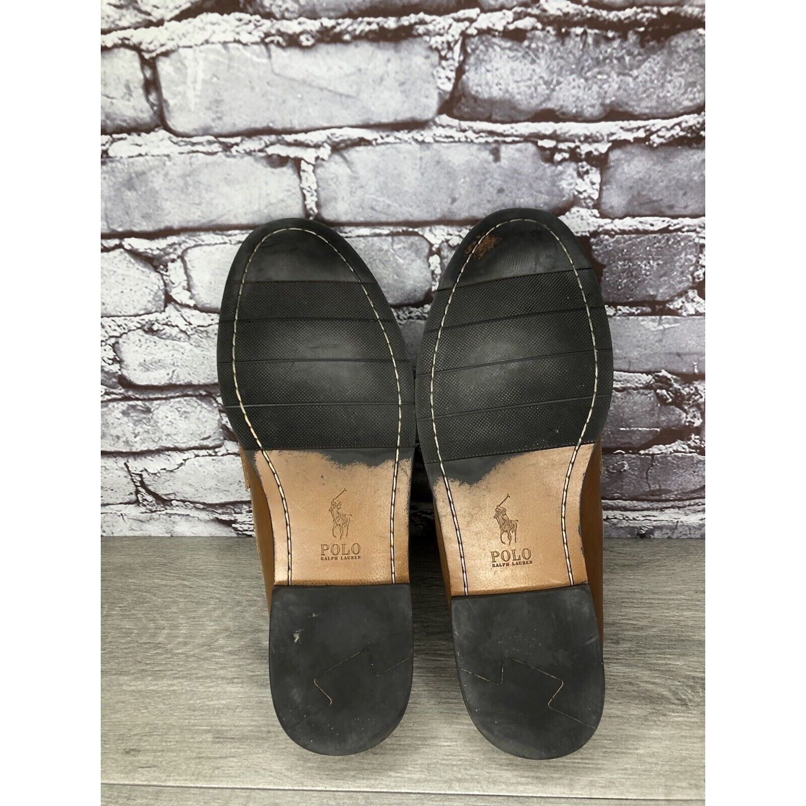 Polo Ralph Lauren Polo Ralph Lauren Alston Penny Brown Leather Dress Loafers M Size US 9.5 / EU 42-43 - 8 Thumbnail
