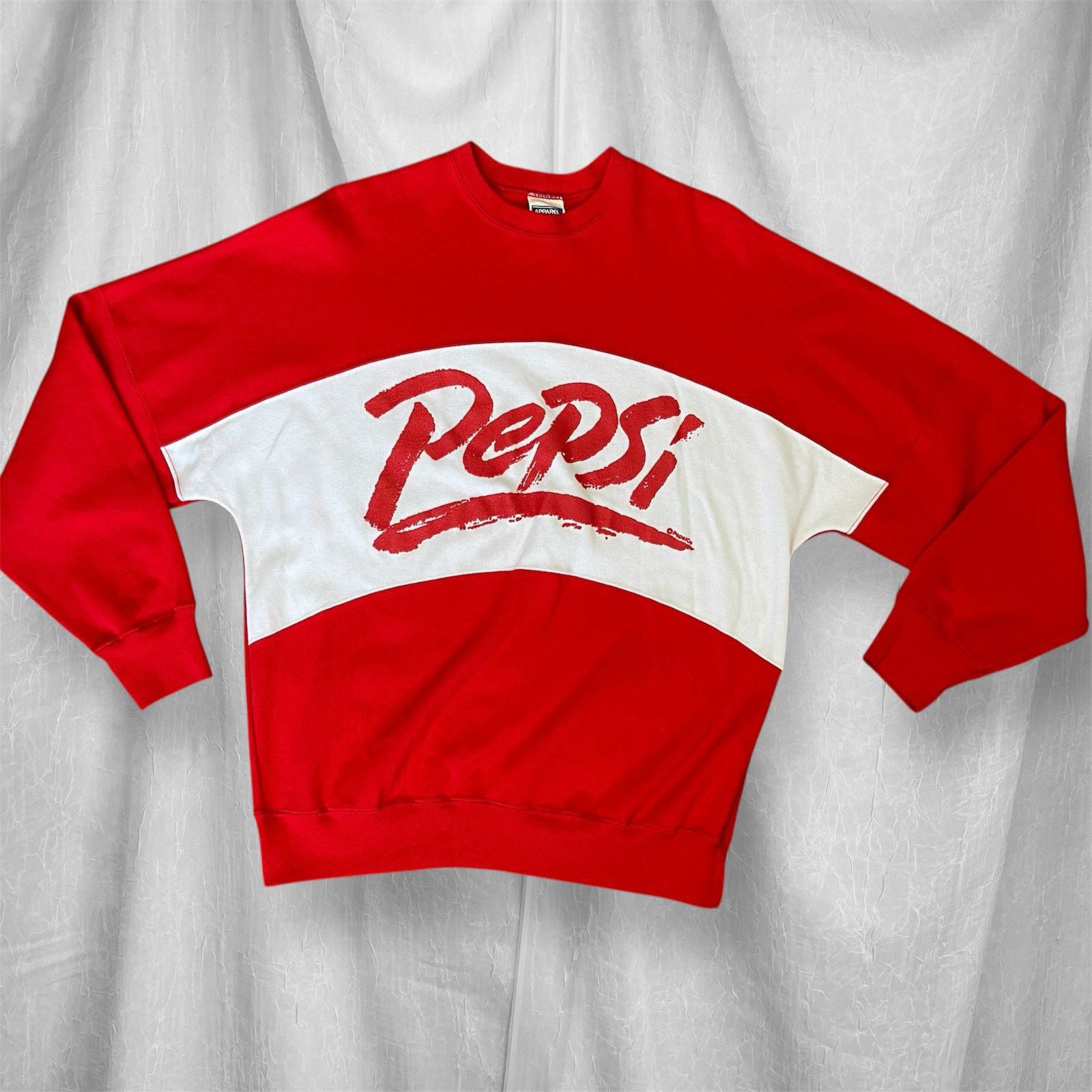 Pepsi VTG 1980’s Red White Pepsi Drop Shoulder Sweatshirt NWOT M Size US M / EU 48-50 / 2 - 25 Thumbnail