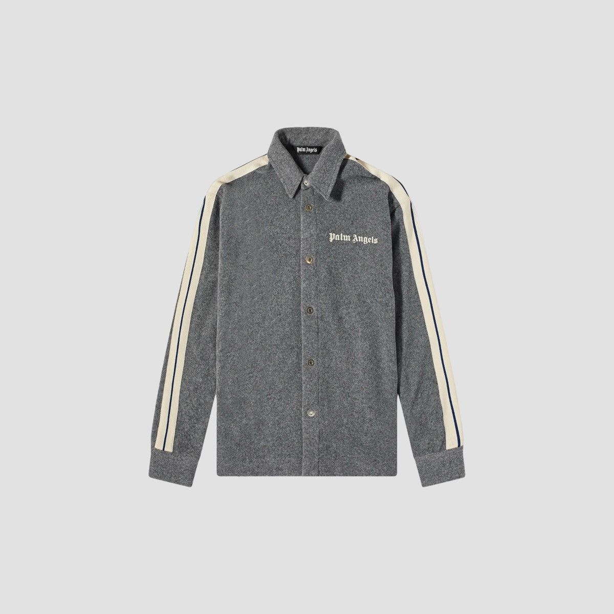 Palm Angels Palm Angels Wool Track Overshirt Size US M / EU 48-50 / 2 - 1 Thumbnail