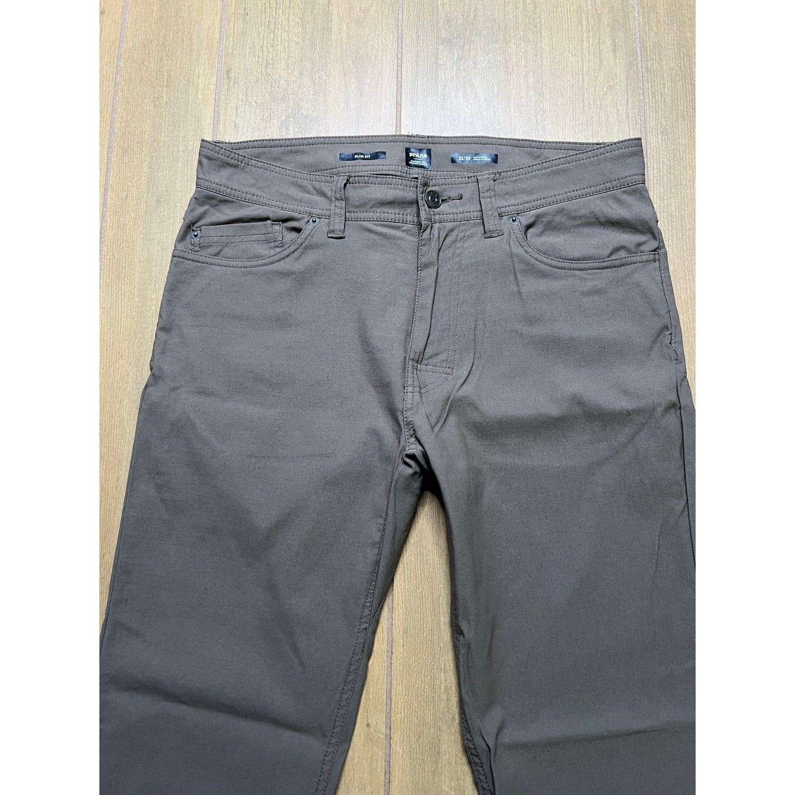 Prana prAna Slim Fit Pants Mens 32x30 Brown Stretch Outdoor Size US 32 / EU 48 - 2 Thumbnail