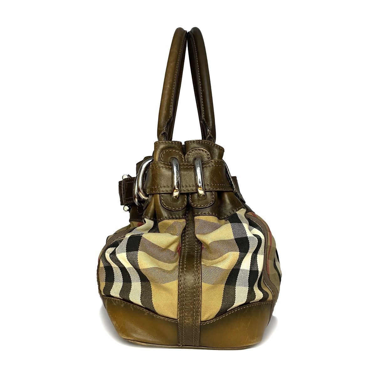 Burberry Burberry Beaton House Check Satchel Bag Size ONE SIZE - 4 Thumbnail